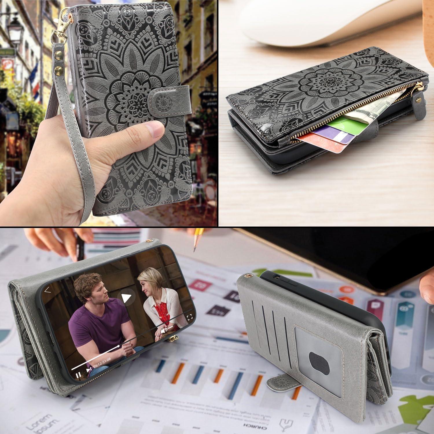 Cartera Harryshell de Cuero con Correa para Samsung Galaxy S24