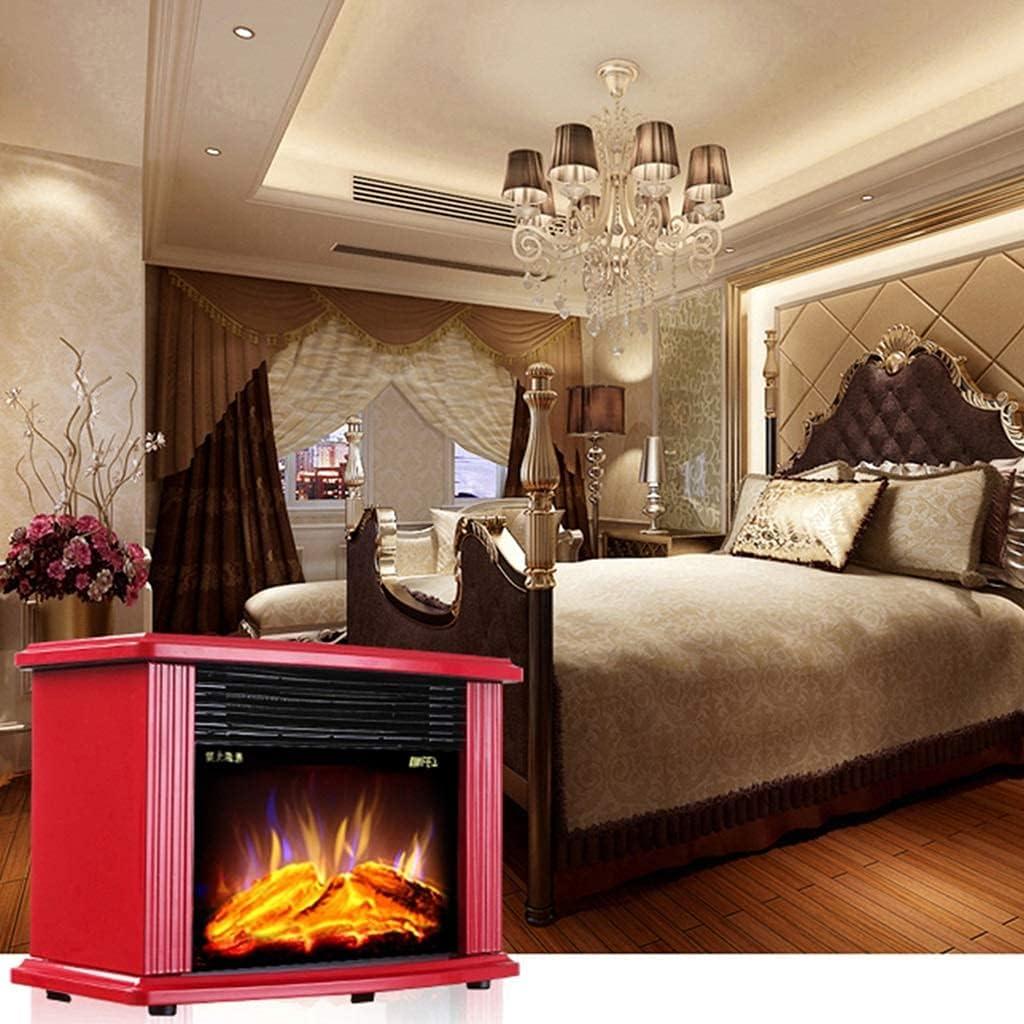 Chimenea eléctrica sdneNest 900-1800W con efecto llama rojo