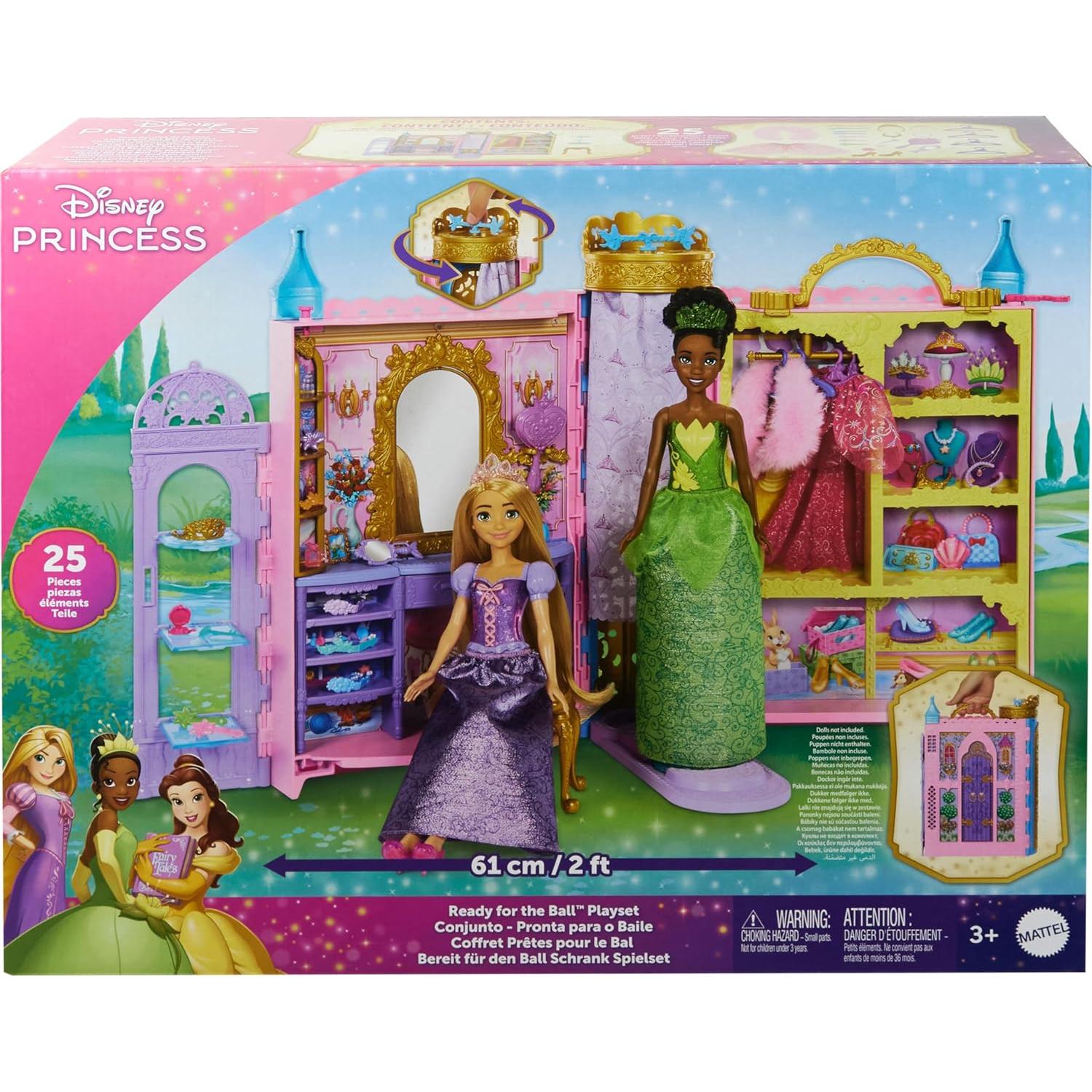Set de Juego Princesa Disney Mattel Armario 60,96 cm 2 Modas