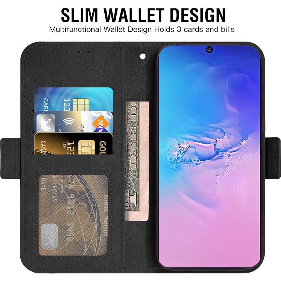Funda de Cartera Asuwish para Samsung Galaxy S10 Lite Negro