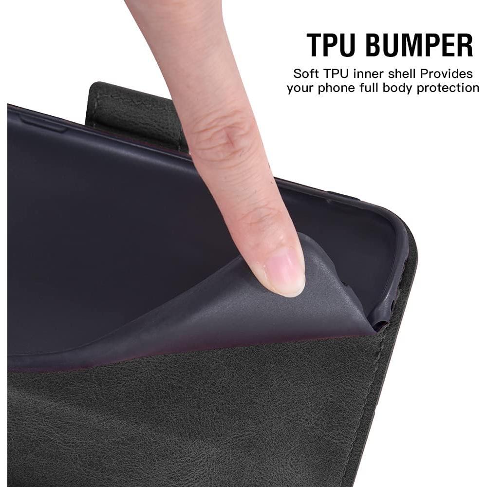 Funda de Cartera Asuwish para Samsung Galaxy S10 Lite Negro