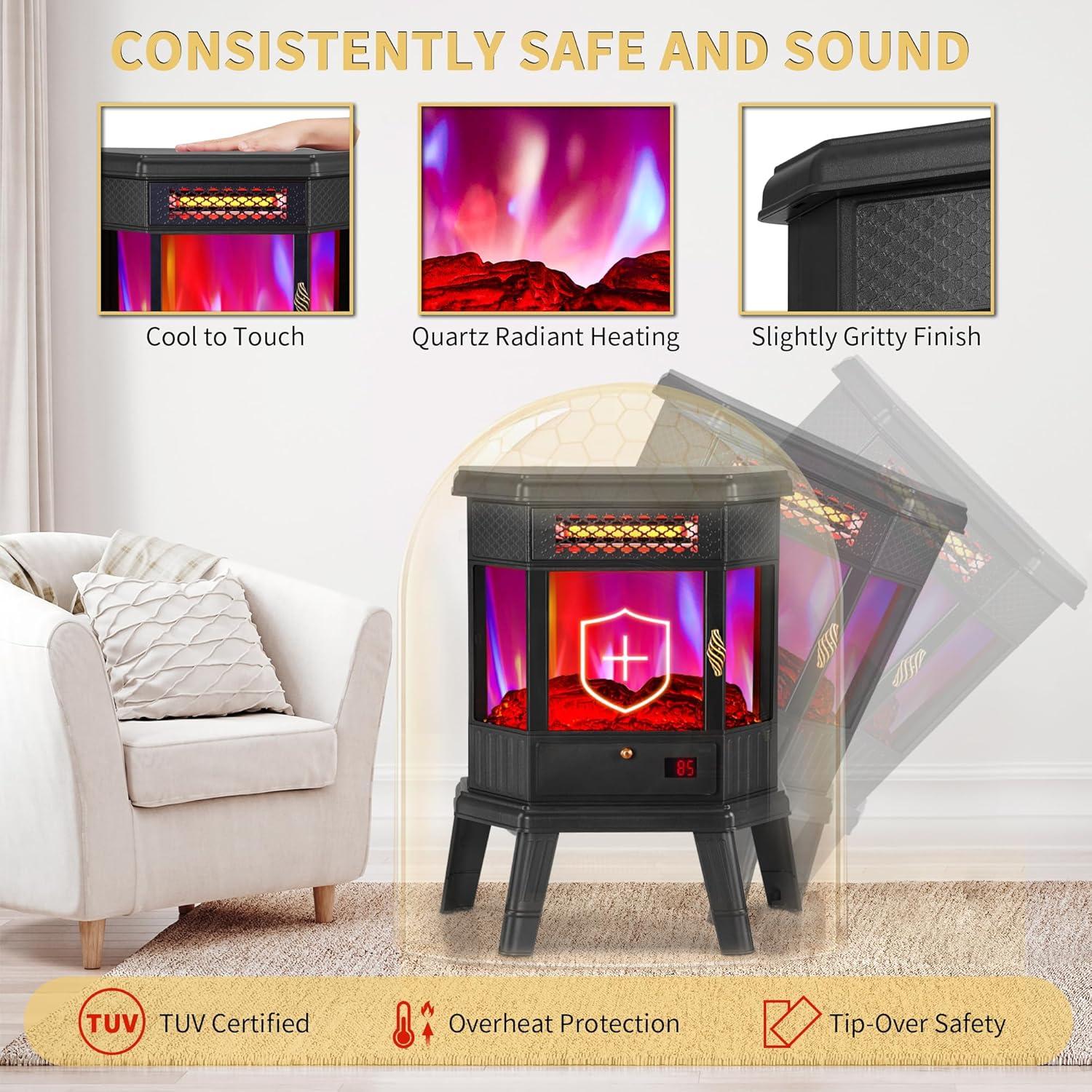 Calentador Eléctrico RealSmart Flow 6 Pro 1500W Negro