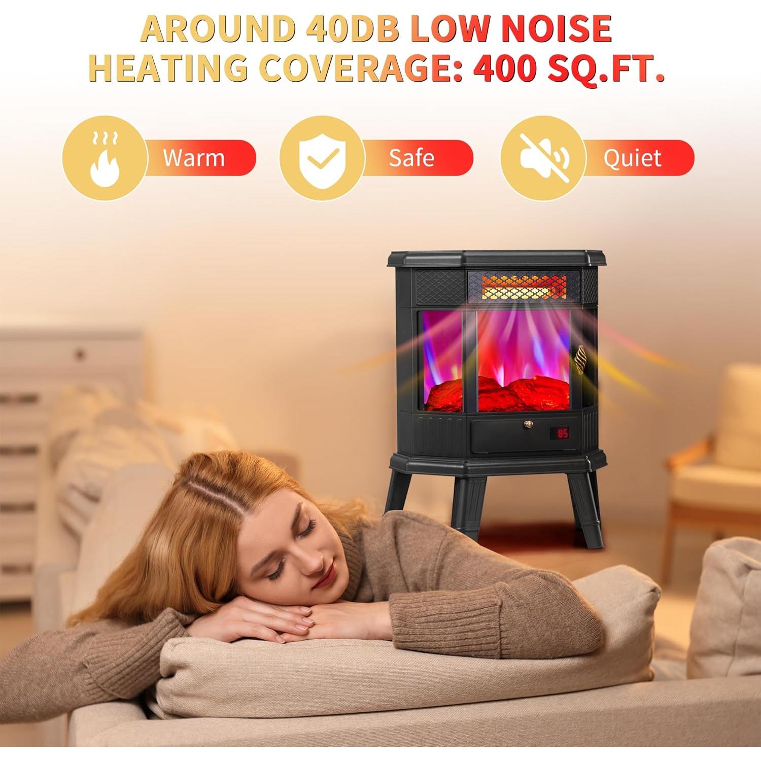 Calentador Eléctrico RealSmart Flow 6 Pro 1500W Negro