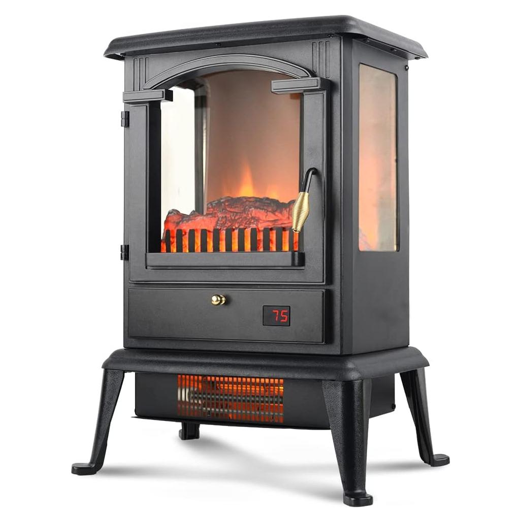 Calentador Chimenea Eléctrica Portátil VOLTORB HT1109 1000W/1500W