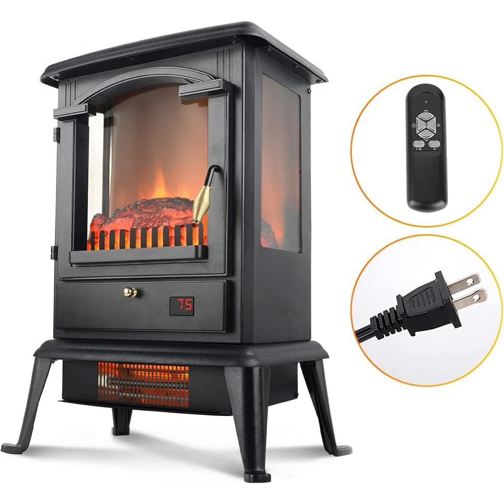 Calentador Chimenea Eléctrica Portátil VOLTORB HT1109 1000W/1500W