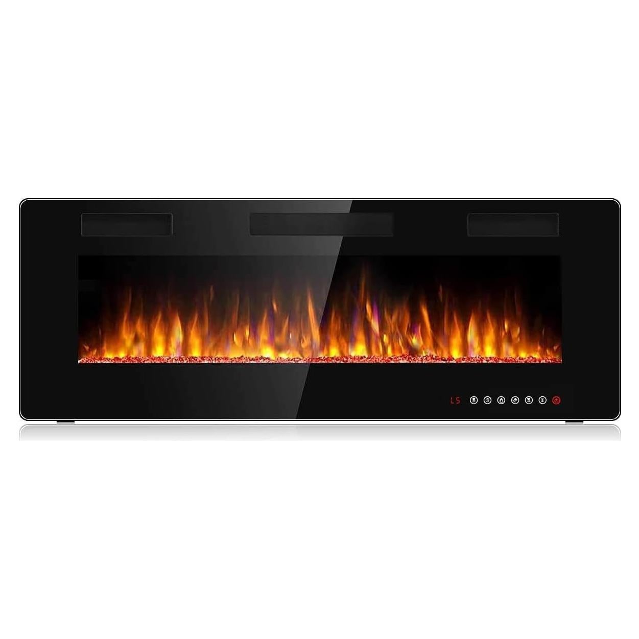 Chimenea Eléctrica BOSSIN 127 cm Recesada Control Remoto