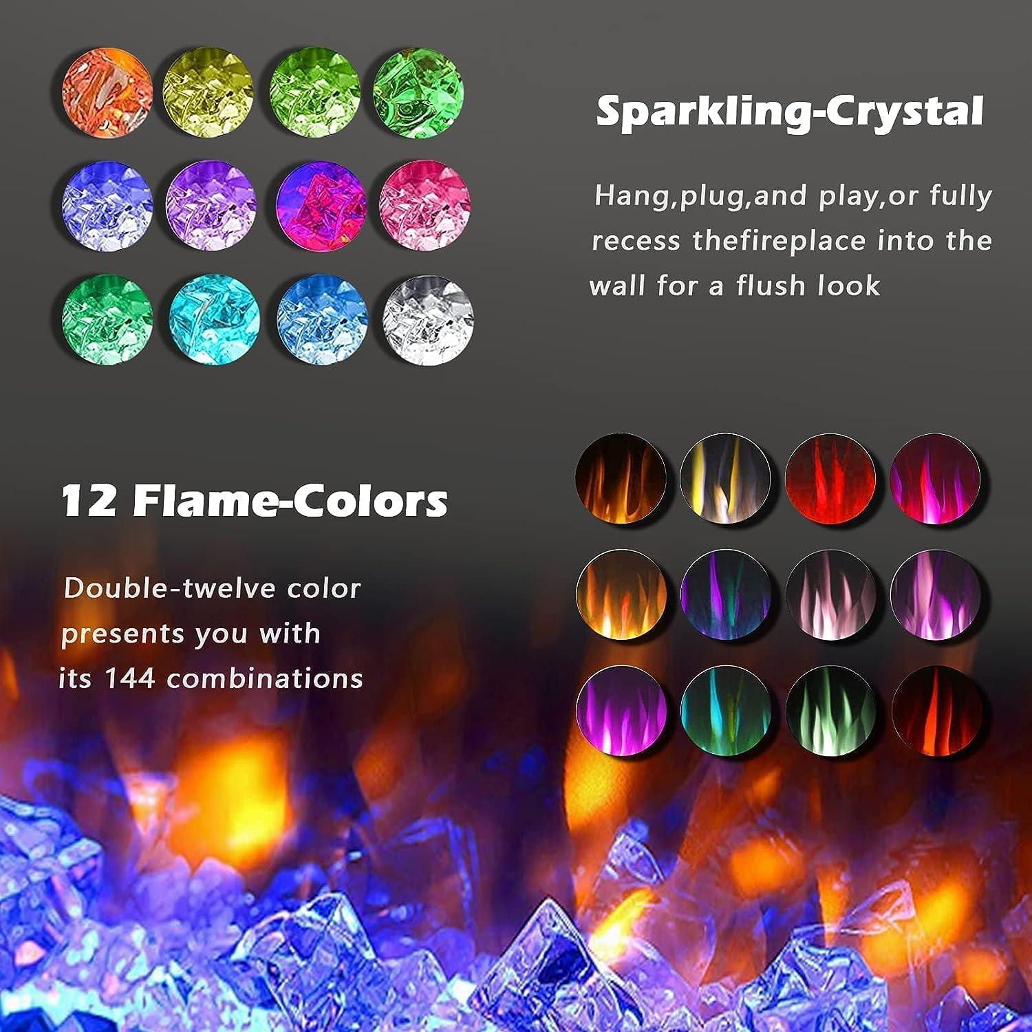 Chimenea Eléctrica BOSSIN 127 cm Recesada Control Remoto