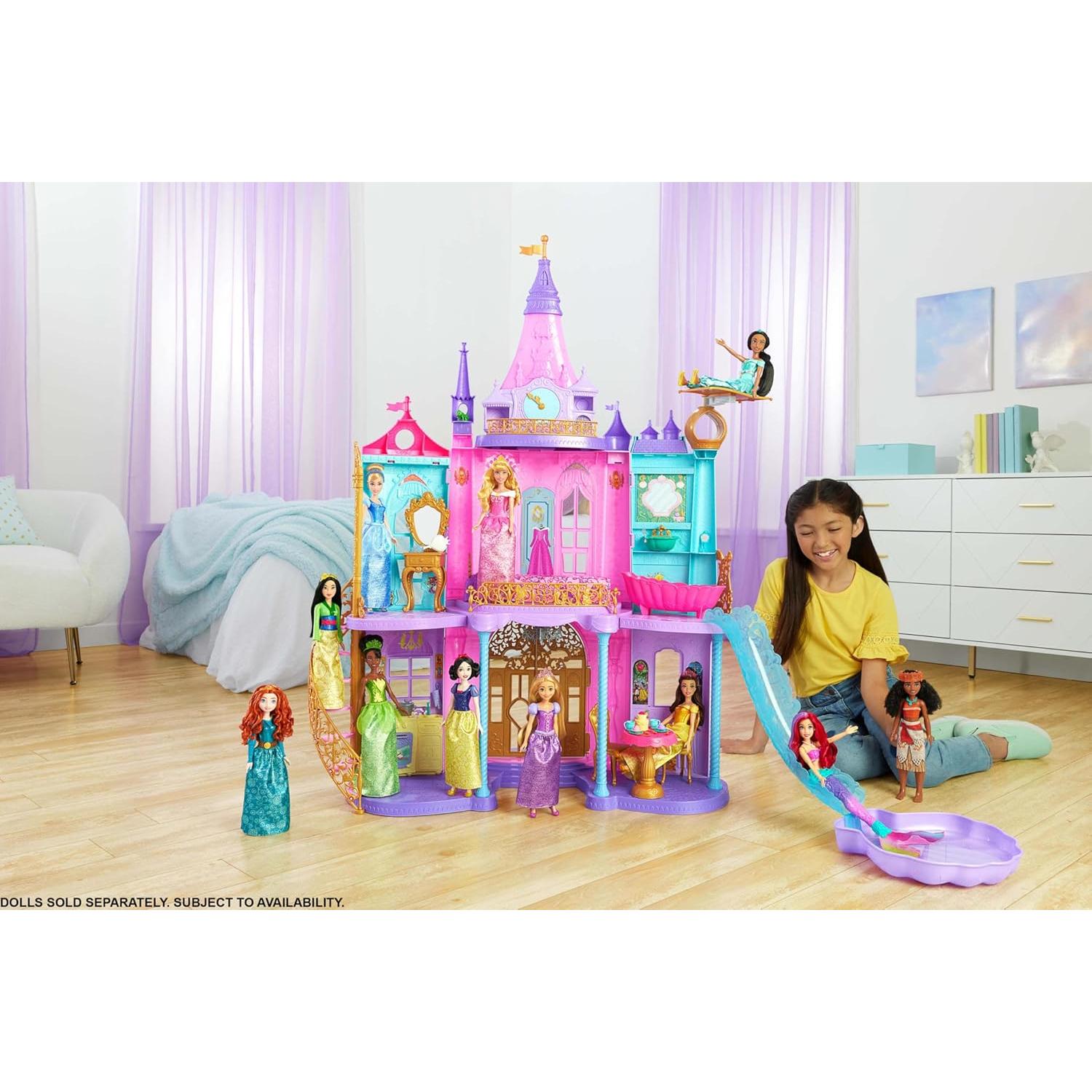 Castillo de Muñecas Disney Mattel 121 cm 25+ Accesorios