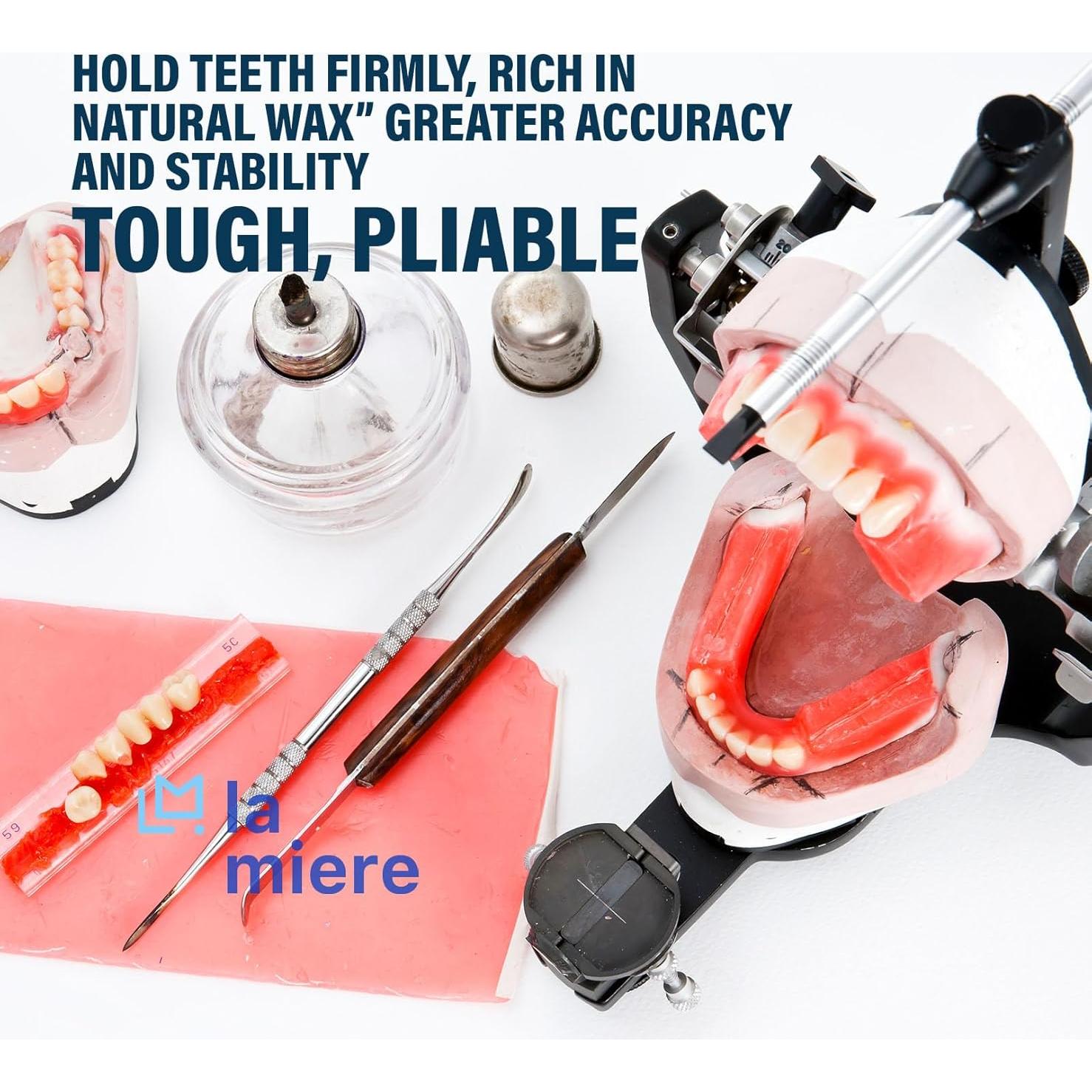 Cera de Base Dental LA MIERE 20PCS 270g Flexible y Resistente