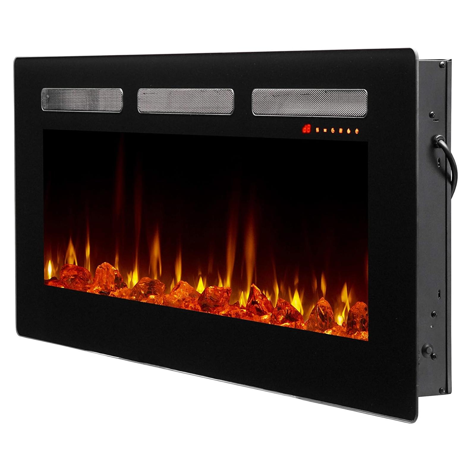 Chimenea Eléctrica Dimplex Sierra 121 cm 1400W Negra