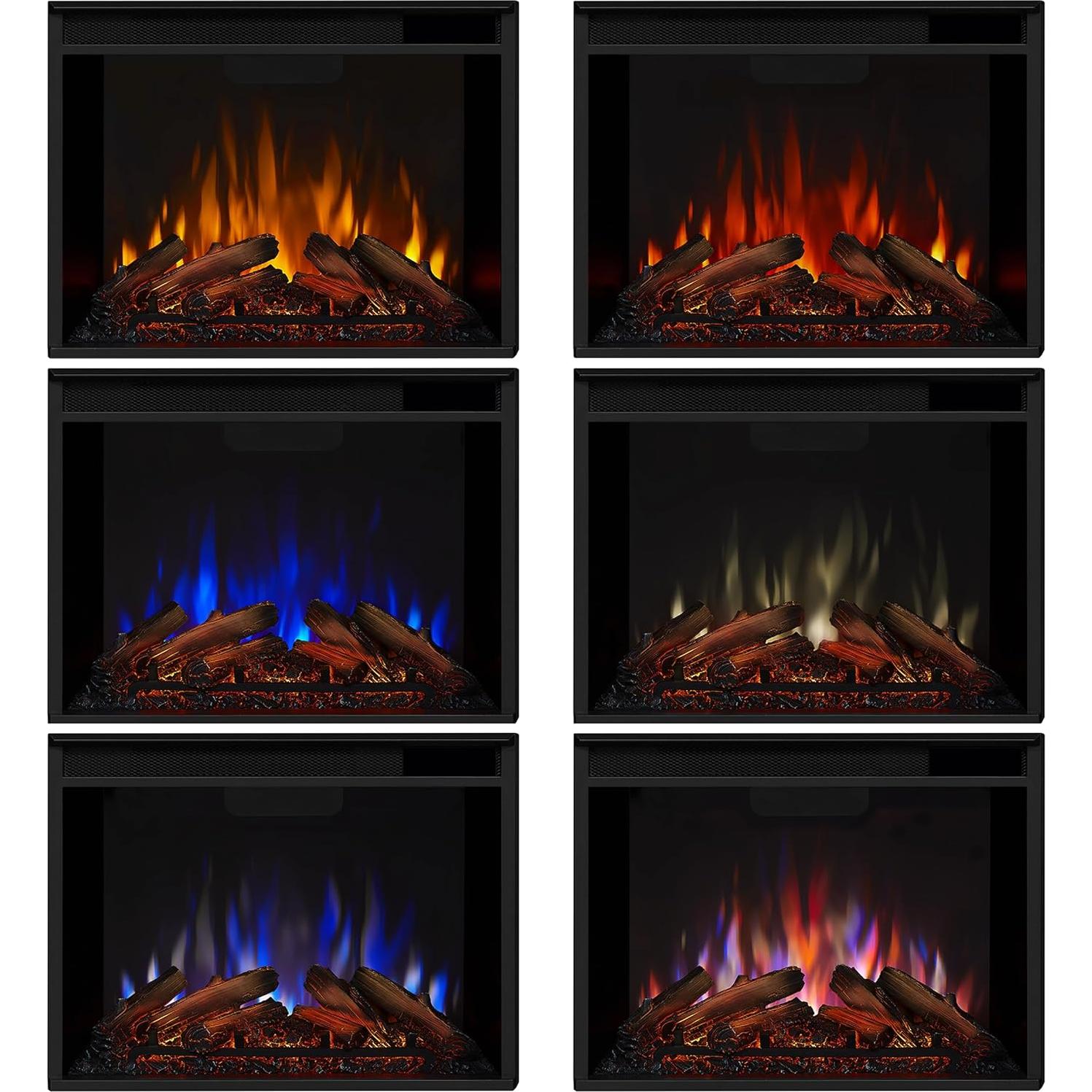 Real Flame Callaway 63" Grand Electric Fireplace with Mantel in White, Free-Standing Oversized Indoor Electric Fireplace with Mantel, Adjustable Thermostat, Automatic Safety Shut-Off