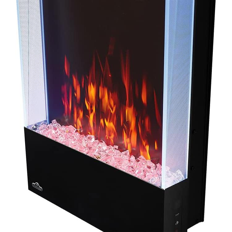 Napoleon Allure 32 inch Vertical Wall Mount Electric Fireplace - Black, NEFVC32H