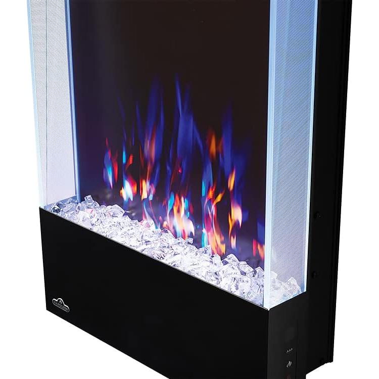 Napoleon Allure 32 inch Vertical Wall Mount Electric Fireplace - Black, NEFVC32H
