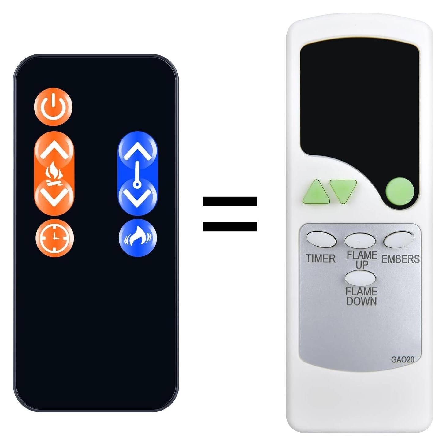 Control Remoto Reemplazo Oumeite Chimenea Eléctrica Ashley