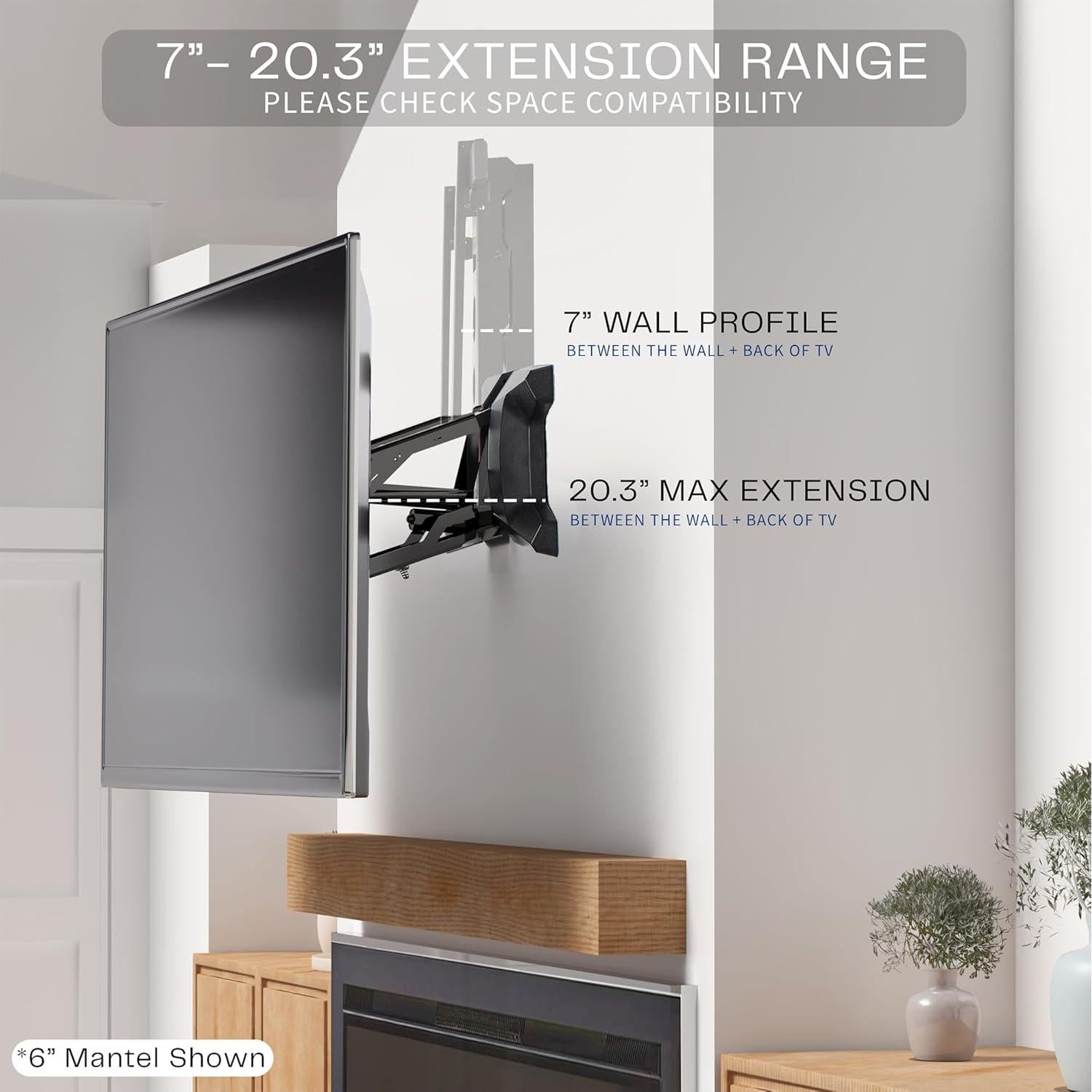 Soporte TV Motorizado VIVO 37-70" Ajustable Negro