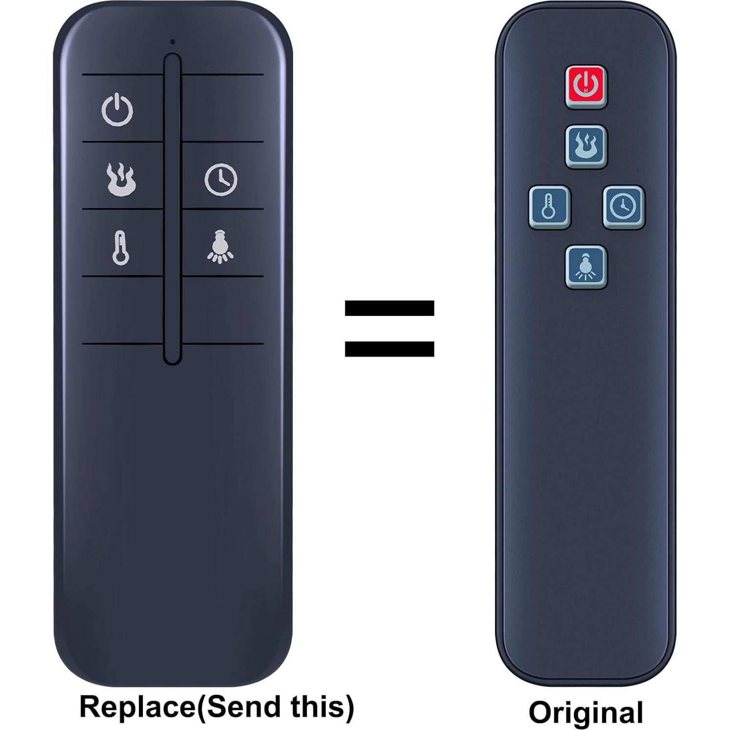 Control Remoto Reemplazo Retrosun para Chimenea Eléctrica Greentouch