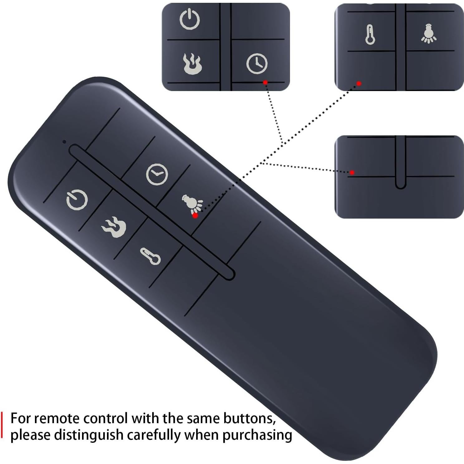 Control Remoto Reemplazo Retrosun para Chimenea Eléctrica Greentouch