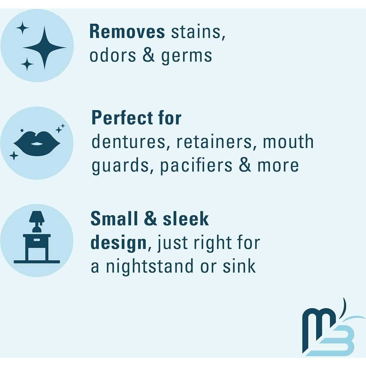 Estuche Limpiador de Dentaduras M3 Naturals 1 Cuenta