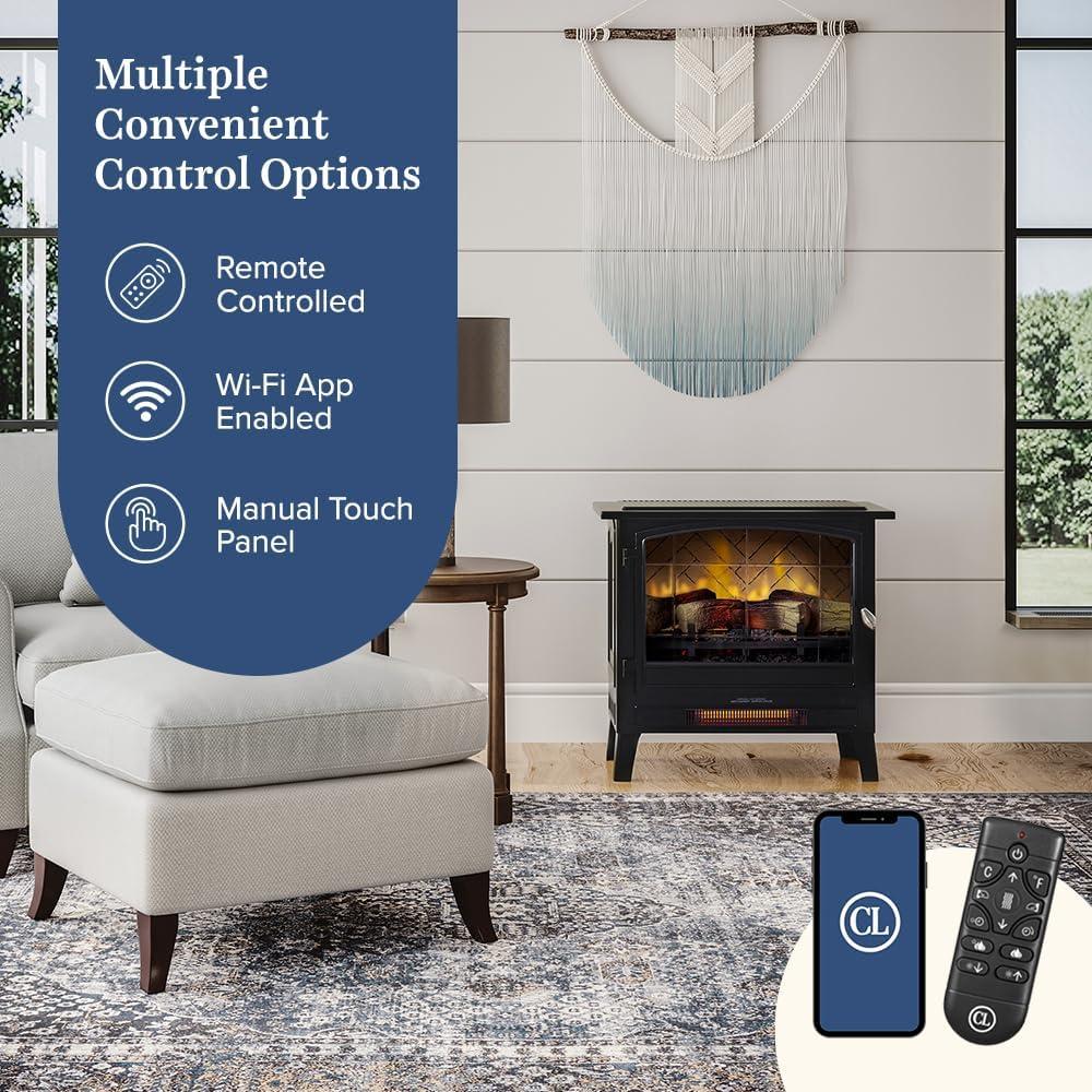 Estufa eléctrica Country Living CL-FS-696-0A 14.43 kg WiFi