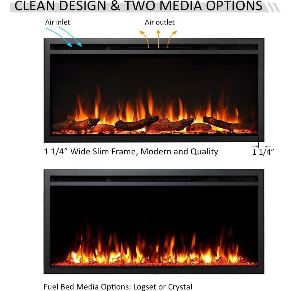 Chimenea Eléctrica Legend Flame 101.6 cm Modelo EF286A