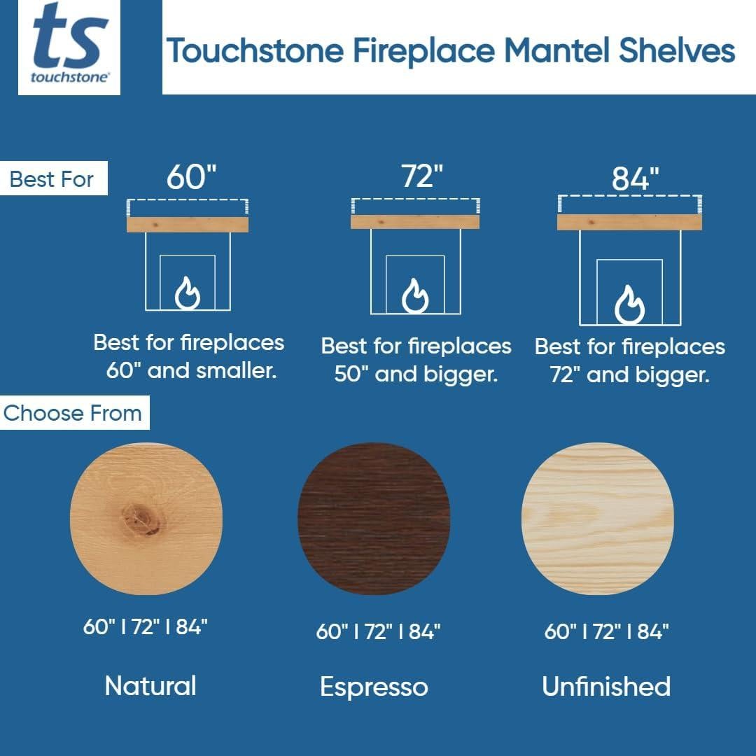 Manto Flotante Touchstone 213 cm Madera Rústica Sin Terminar