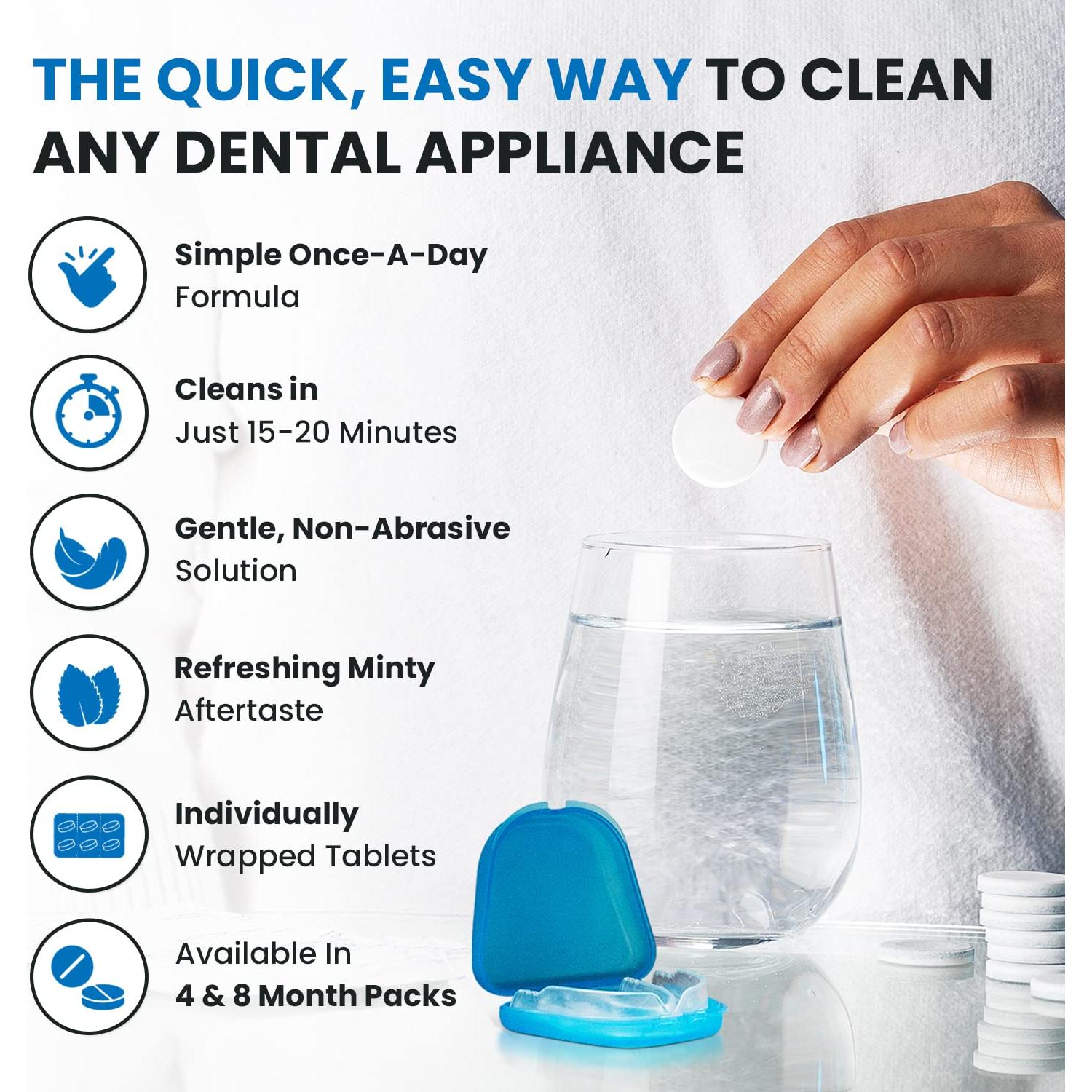 120 Tablet. Limpiadoras Dentaduras Dental Duty - Sin Químicos