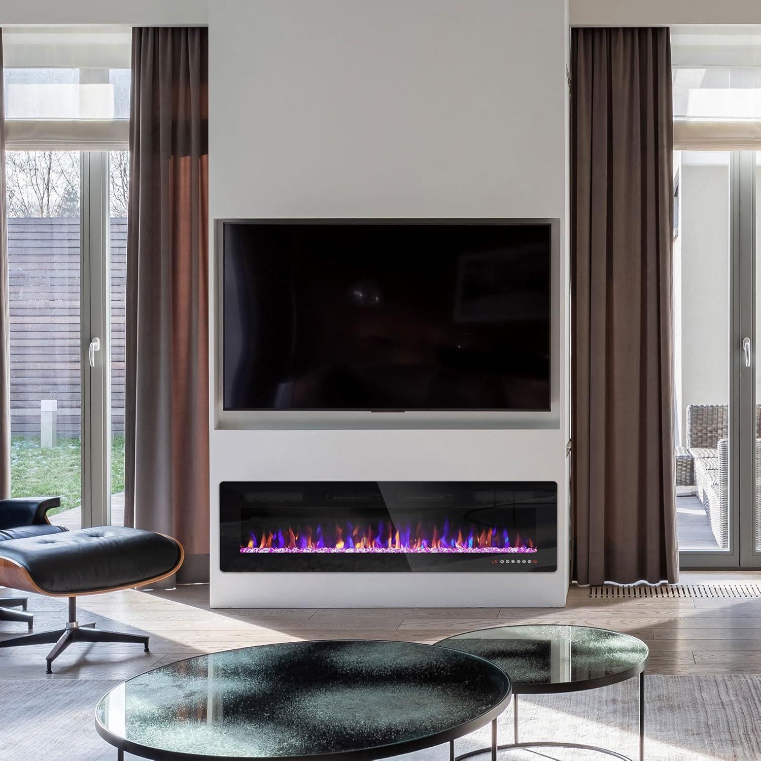 Chimenea Eléctrica Ludatido 60" Ultra Delgada 1500W