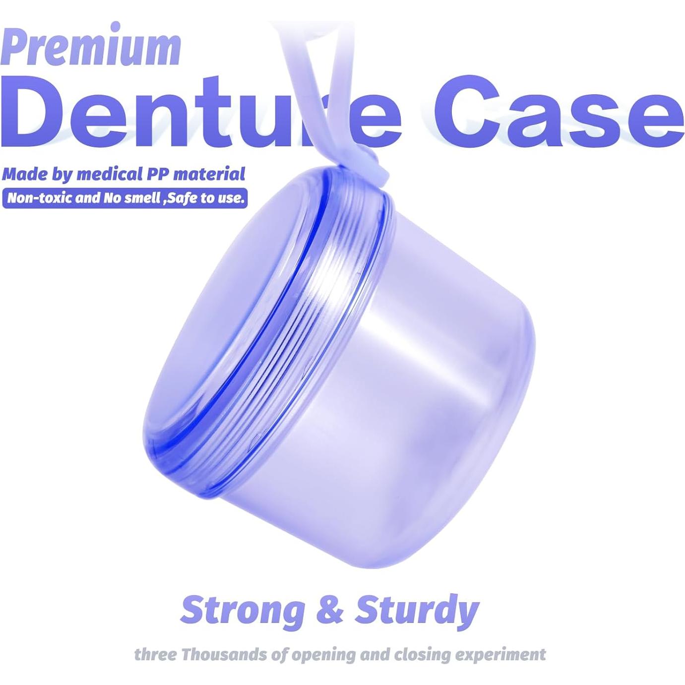 Caja de Dentaduras Uouovo Grande Azul Transparente