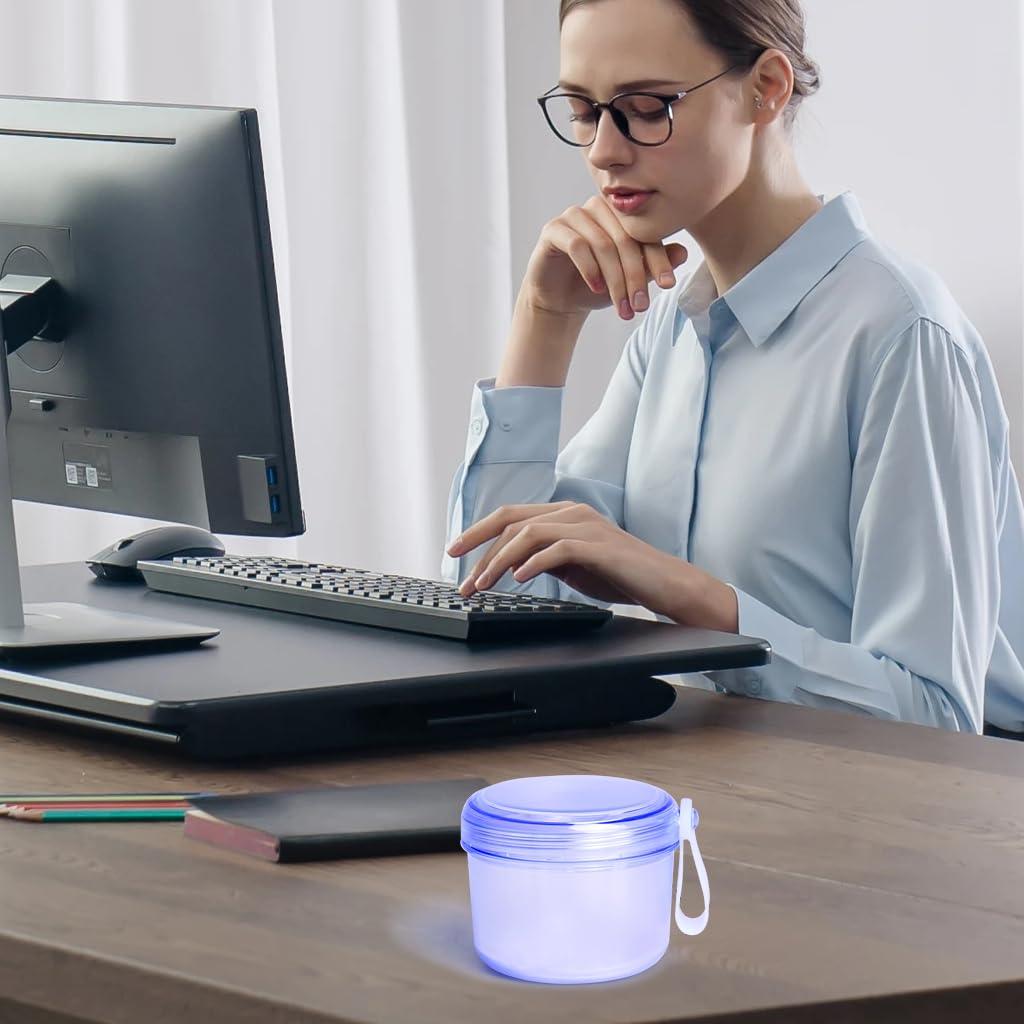 Caja de Dentaduras Uouovo Grande Azul Transparente