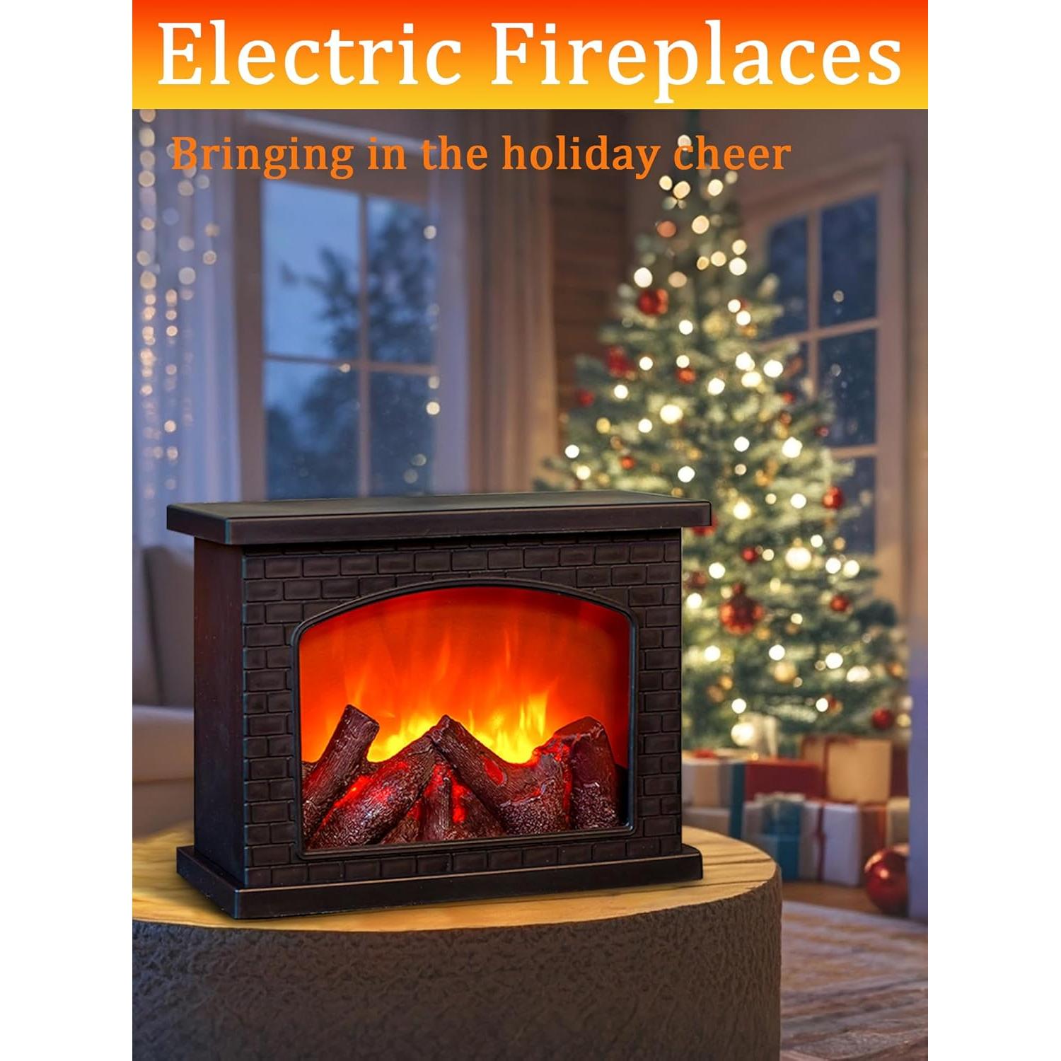 Lámpara de Chimenea Eléctrica Quipzora BILUDENG con Efecto Llama