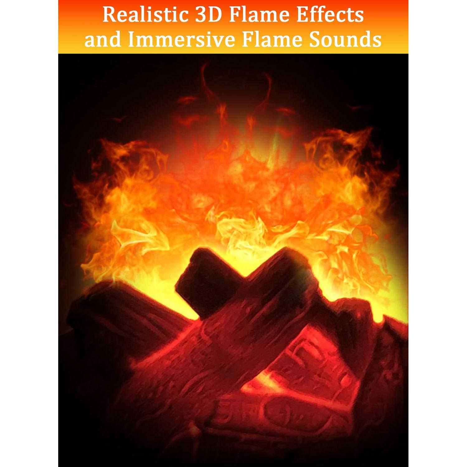 Lámpara de Chimenea Eléctrica Quipzora BILUDENG con Efecto Llama