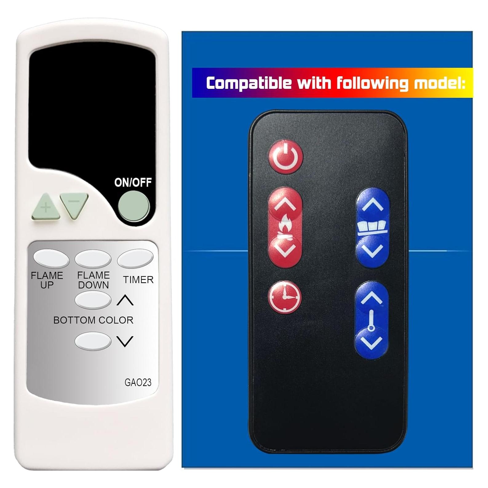 Control Remoto Chimenea Eléctrica Ashley W745-58 Sin Programación