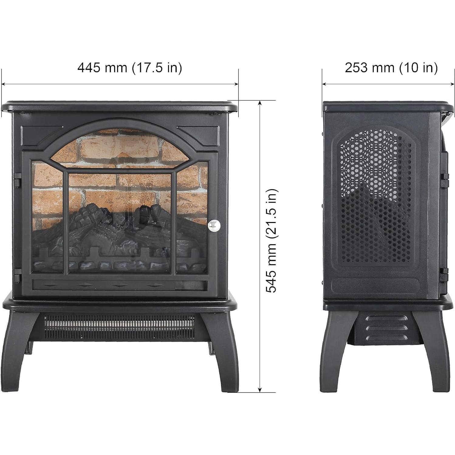 Calentador eléctrico KOFOHON S18P1-01 1500W con llama 3D