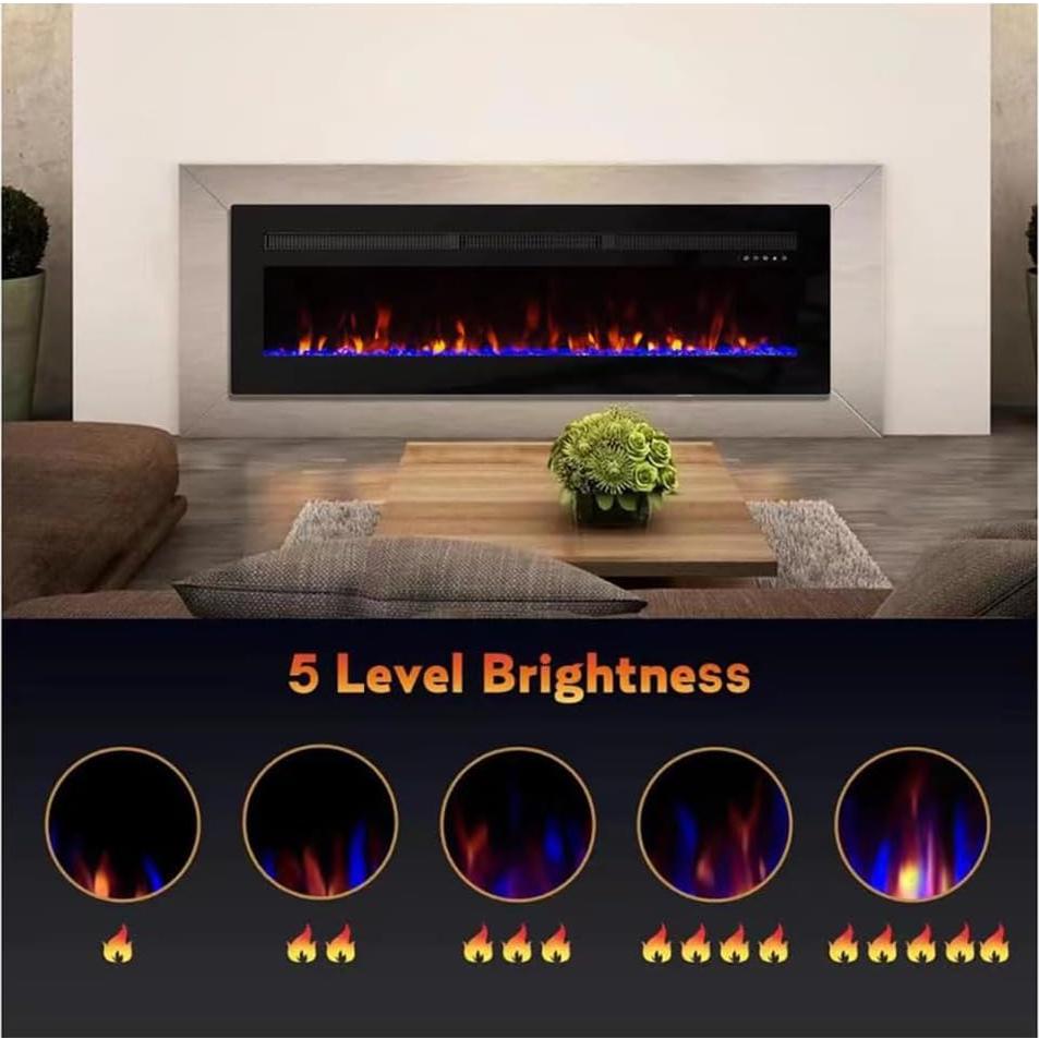 Chimenea Eléctrica Panana ADFE Empotrada 1800W Control Remoto