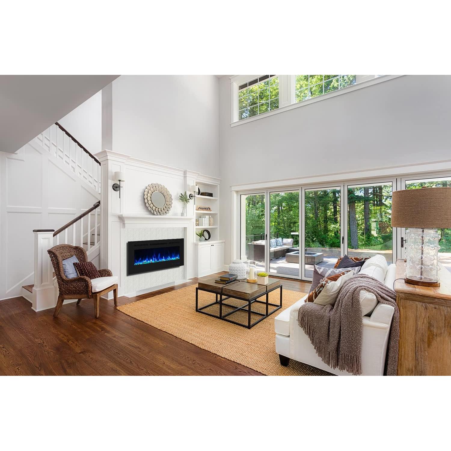 Chimenea Eléctrica Masarflame 106,68 cm Montaje en Pared