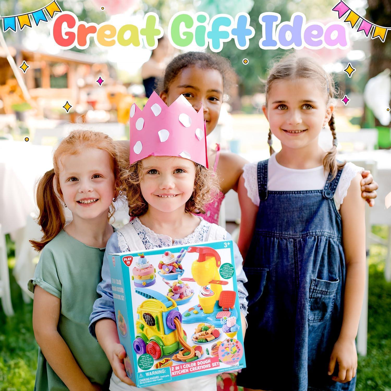 Set de Cocina para Niños PLAY 8455 con Masa Multicolor