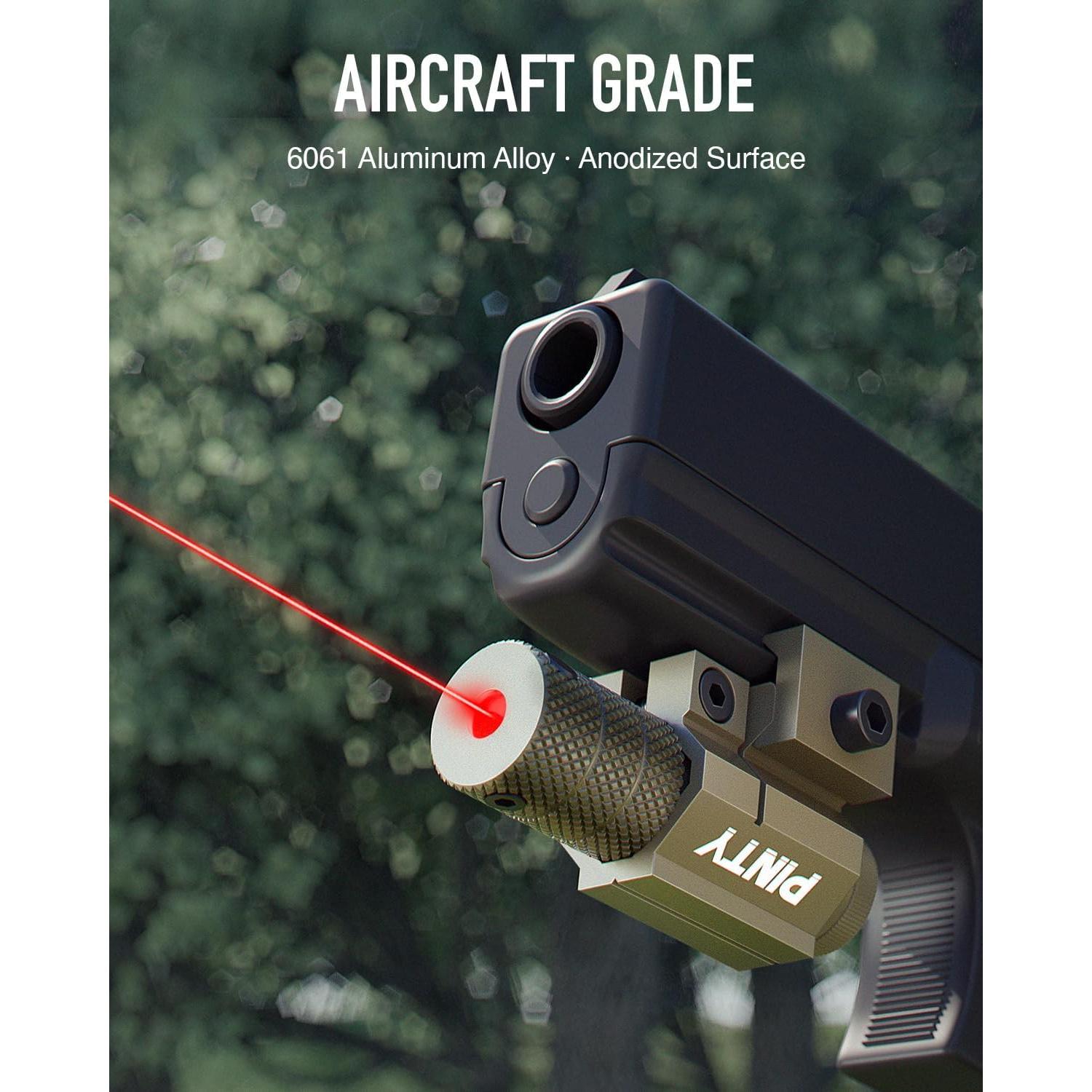 Punto Láser Rojo Pinty con Montaje Picatinny para Caza