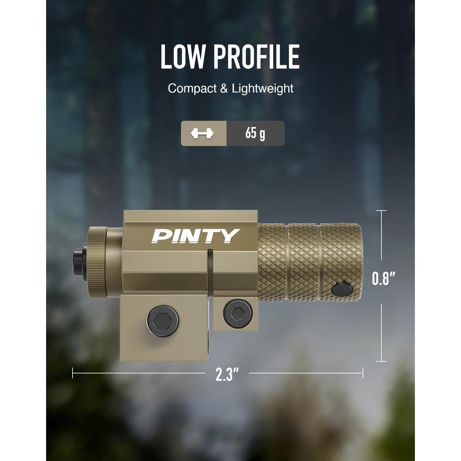 Punto Láser Rojo Pinty con Montaje Picatinny para Caza