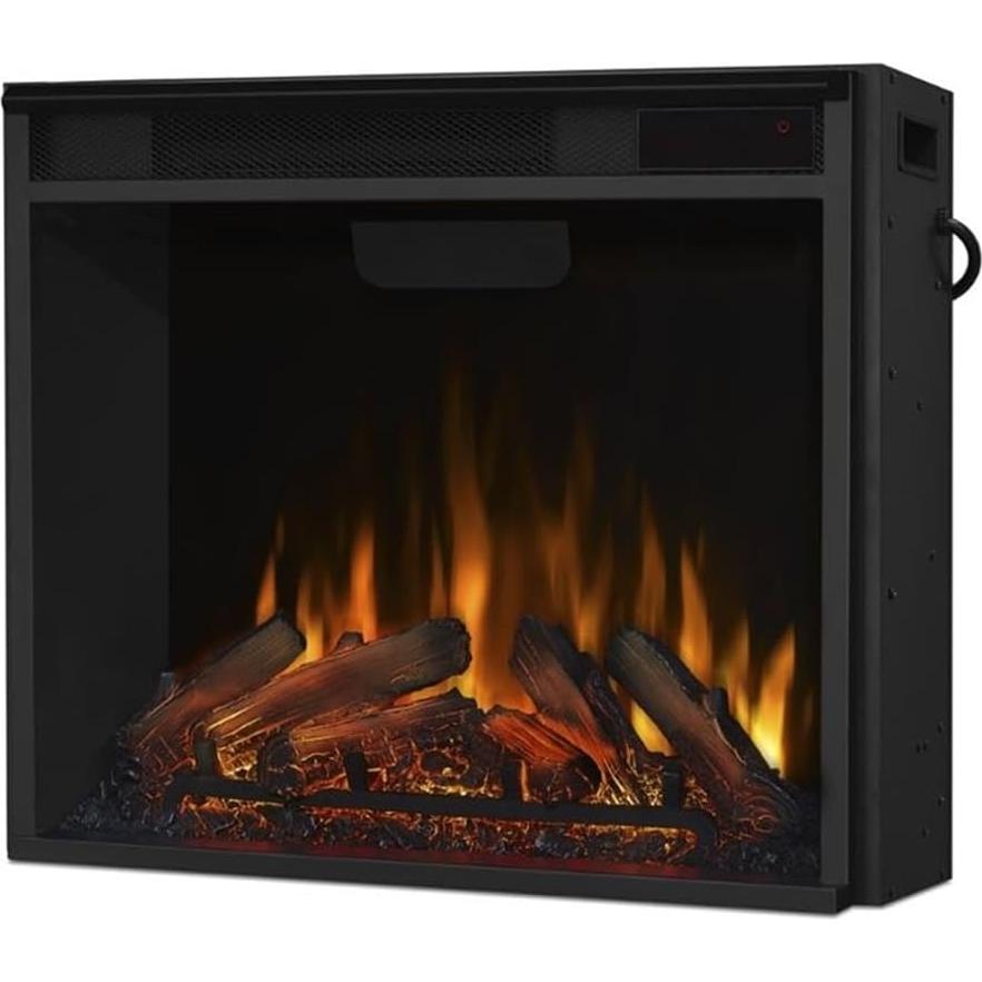 Real Flame Chateau 41" Amish Solid Wood Electric Fireplace with Mantel, Electric Firebox, Remote Control, Hardware, Power Cord, Adjustable Thermostat Settings, in Espresso Finish