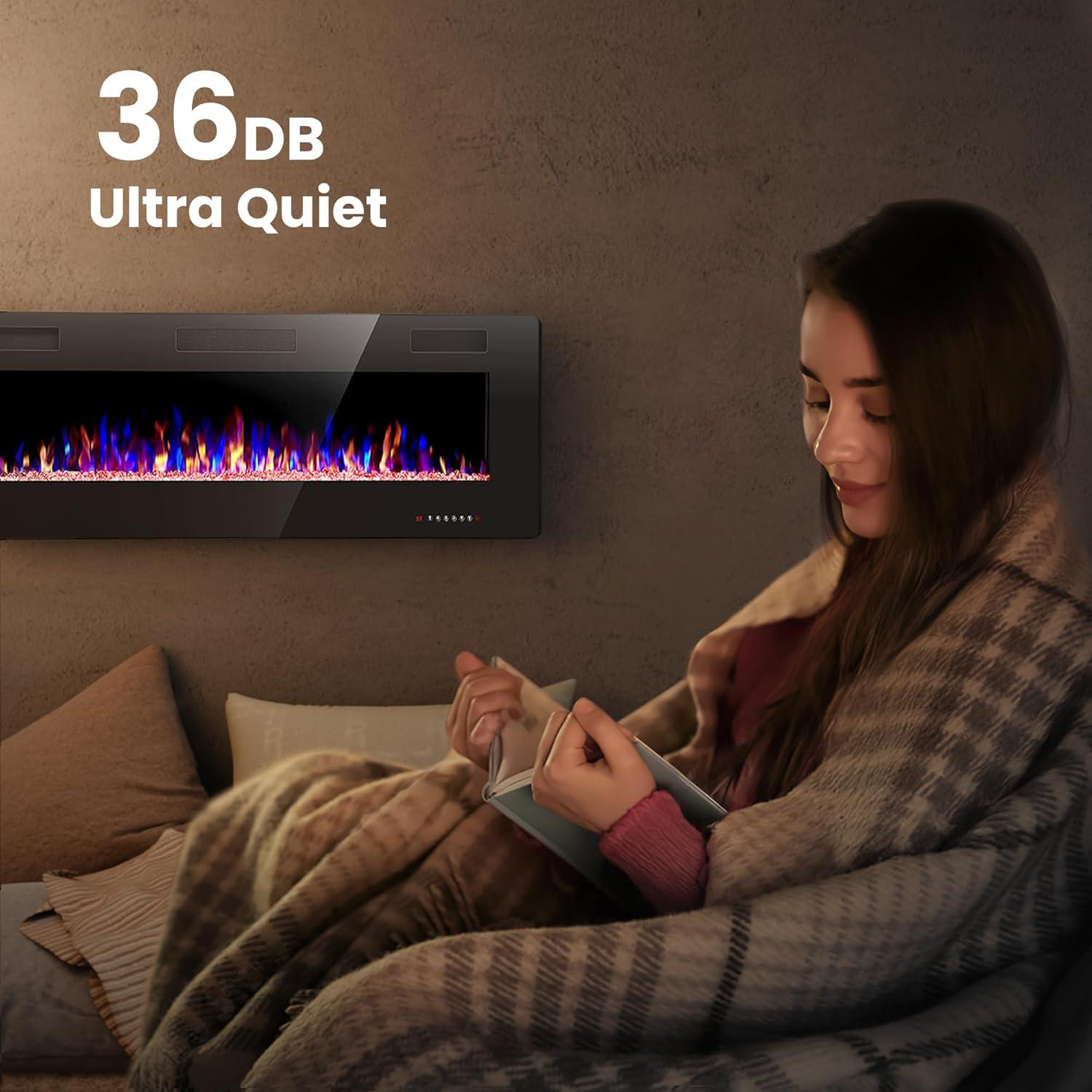 Chimenea Eléctrica Crzoe Jx-842C3 106 cm con Control Remoto