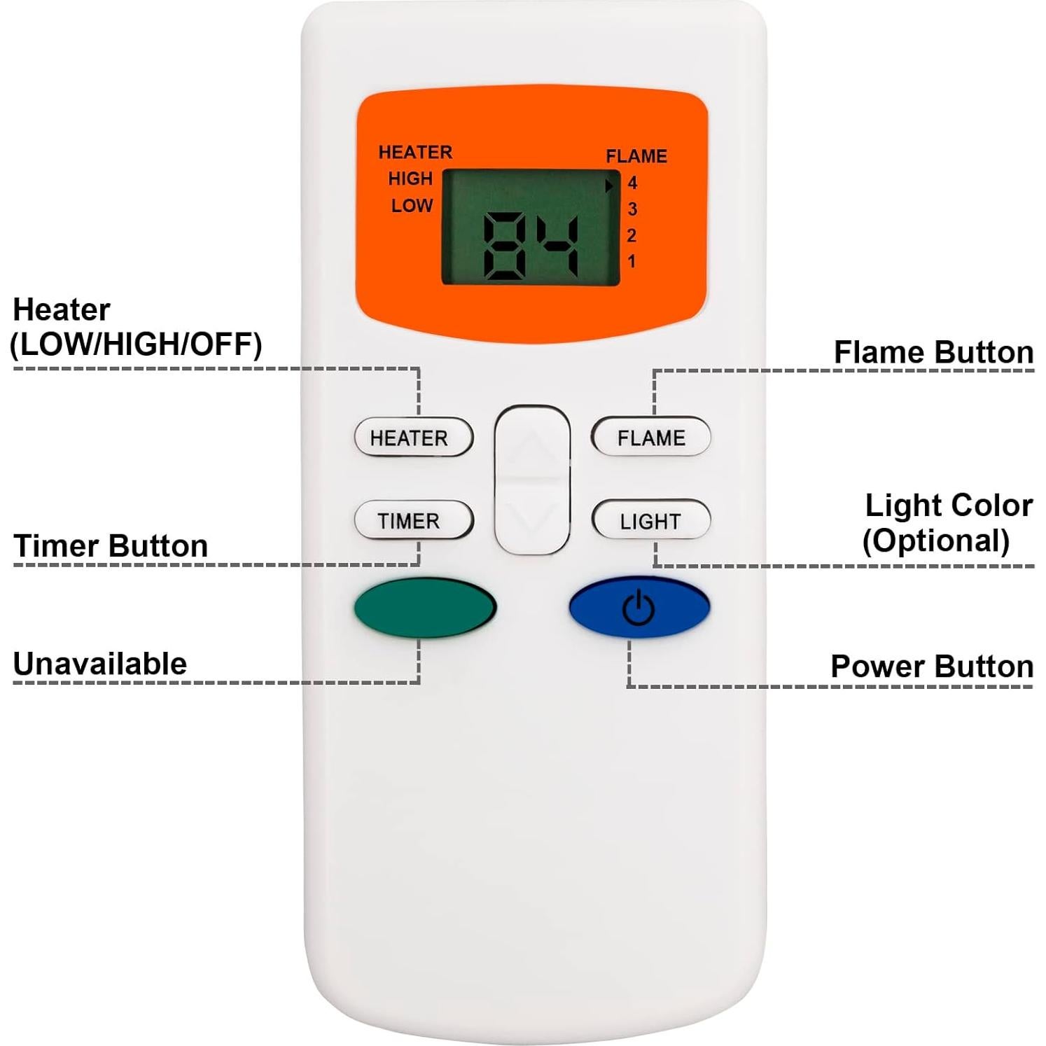 Control Remoto HHT Simplifire Chimenea Eléctrica SF-ALL