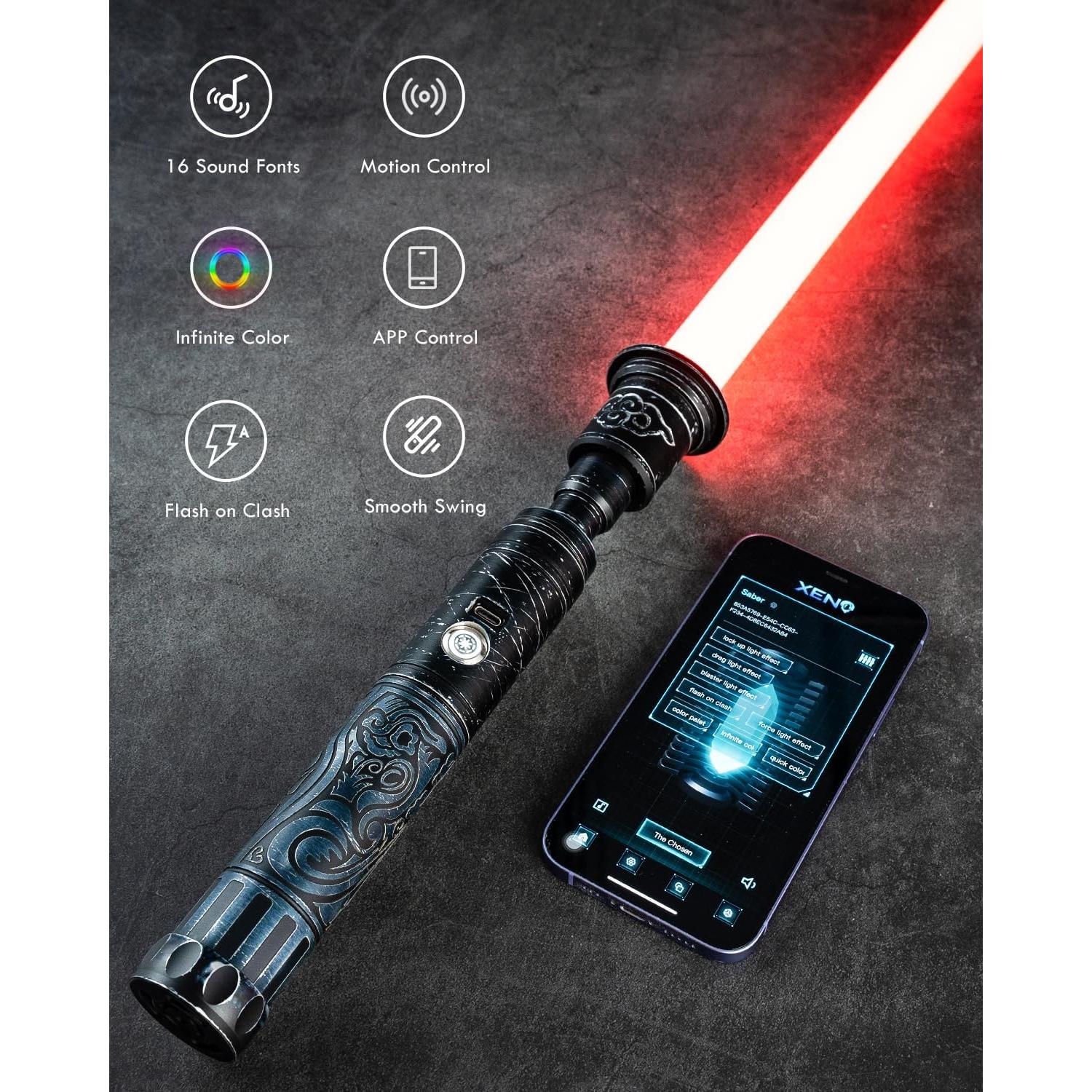 Sable de Luz XenoSaber XRGB 3.0 36" 16 Fuentes de Sonido