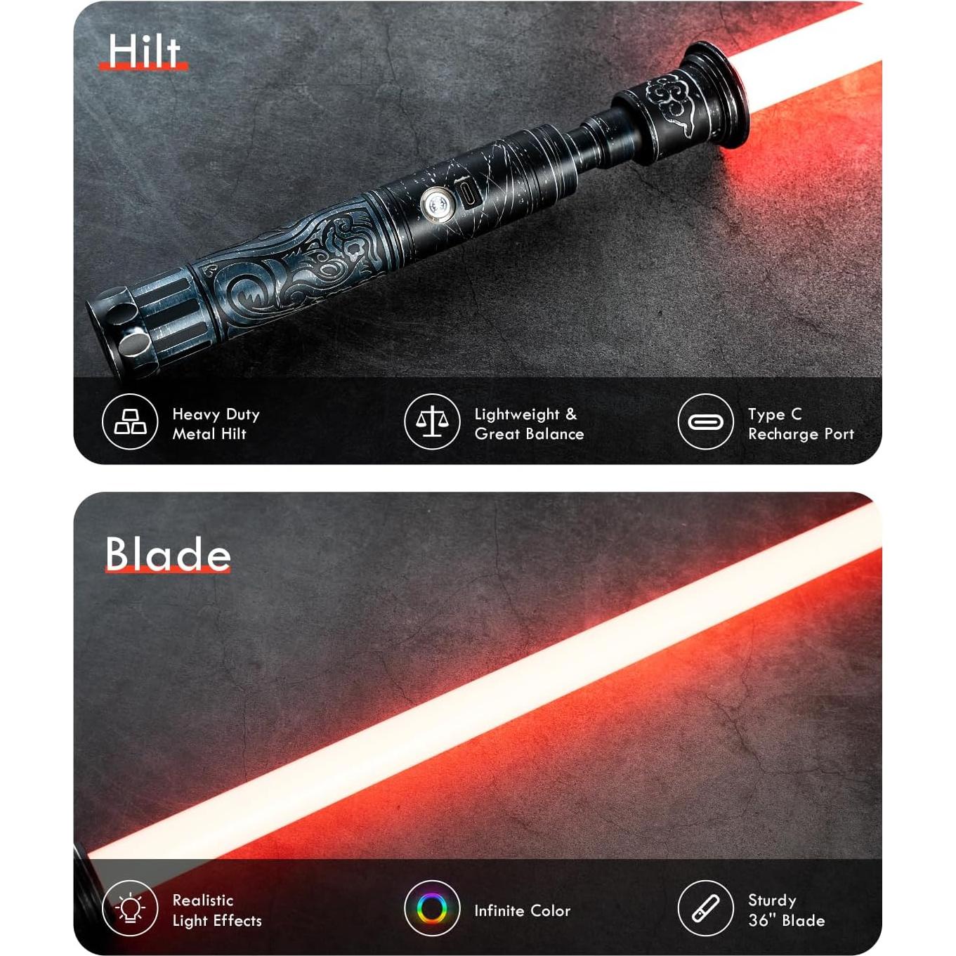 Sable de Luz XenoSaber XRGB 3.0 36" 16 Fuentes de Sonido