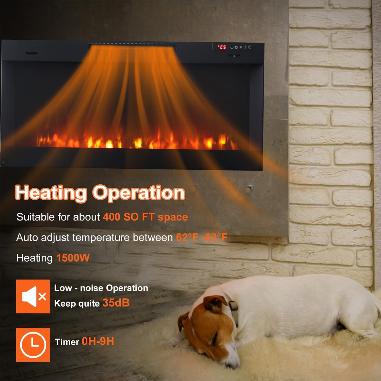 Chimenea eléctrica 1500W FW42-IR002 42" control remoto