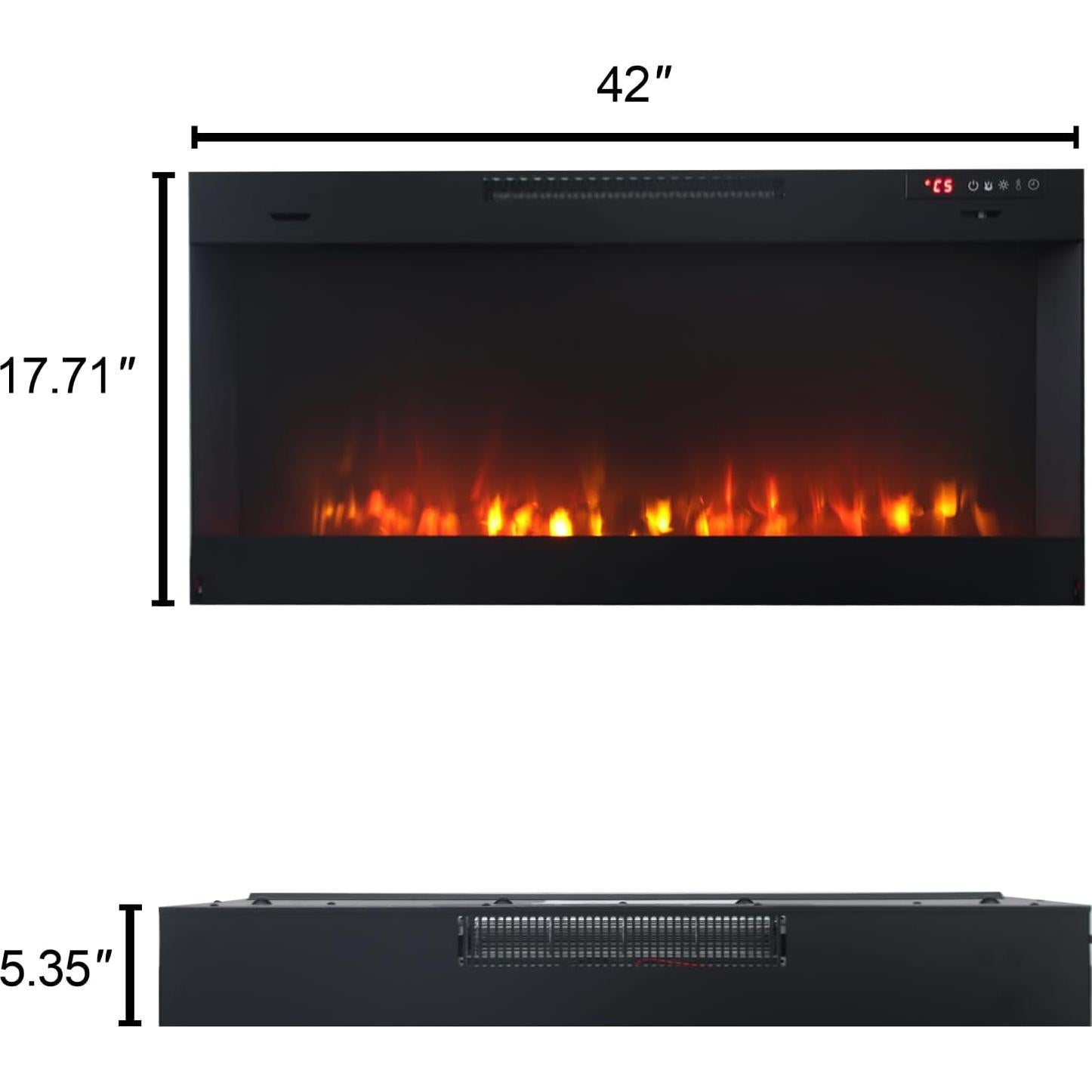 Chimenea eléctrica 1500W FW42-IR002 42" control remoto