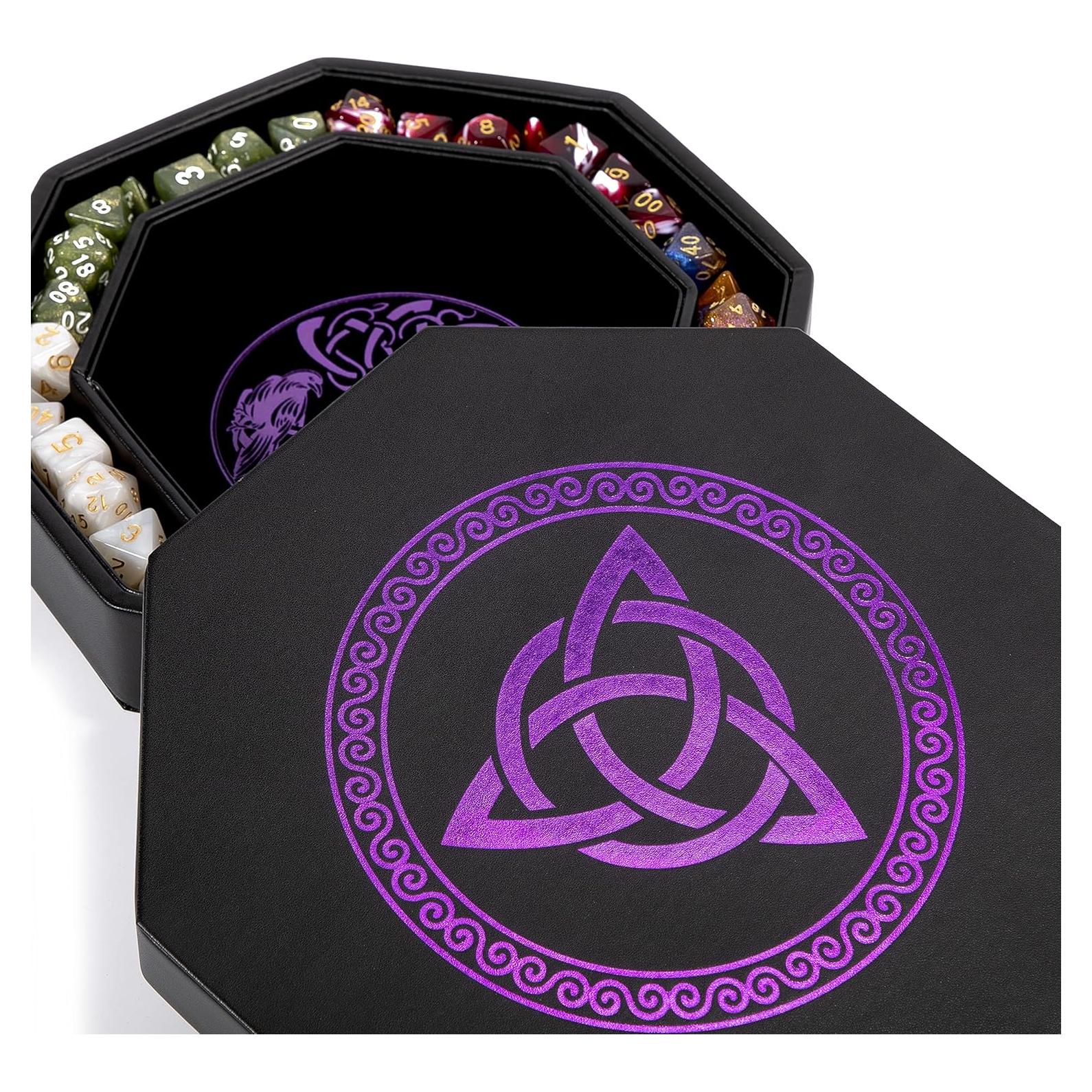 Bandeja de Dados Soar Forge 20 cm Octagonal Púrpura