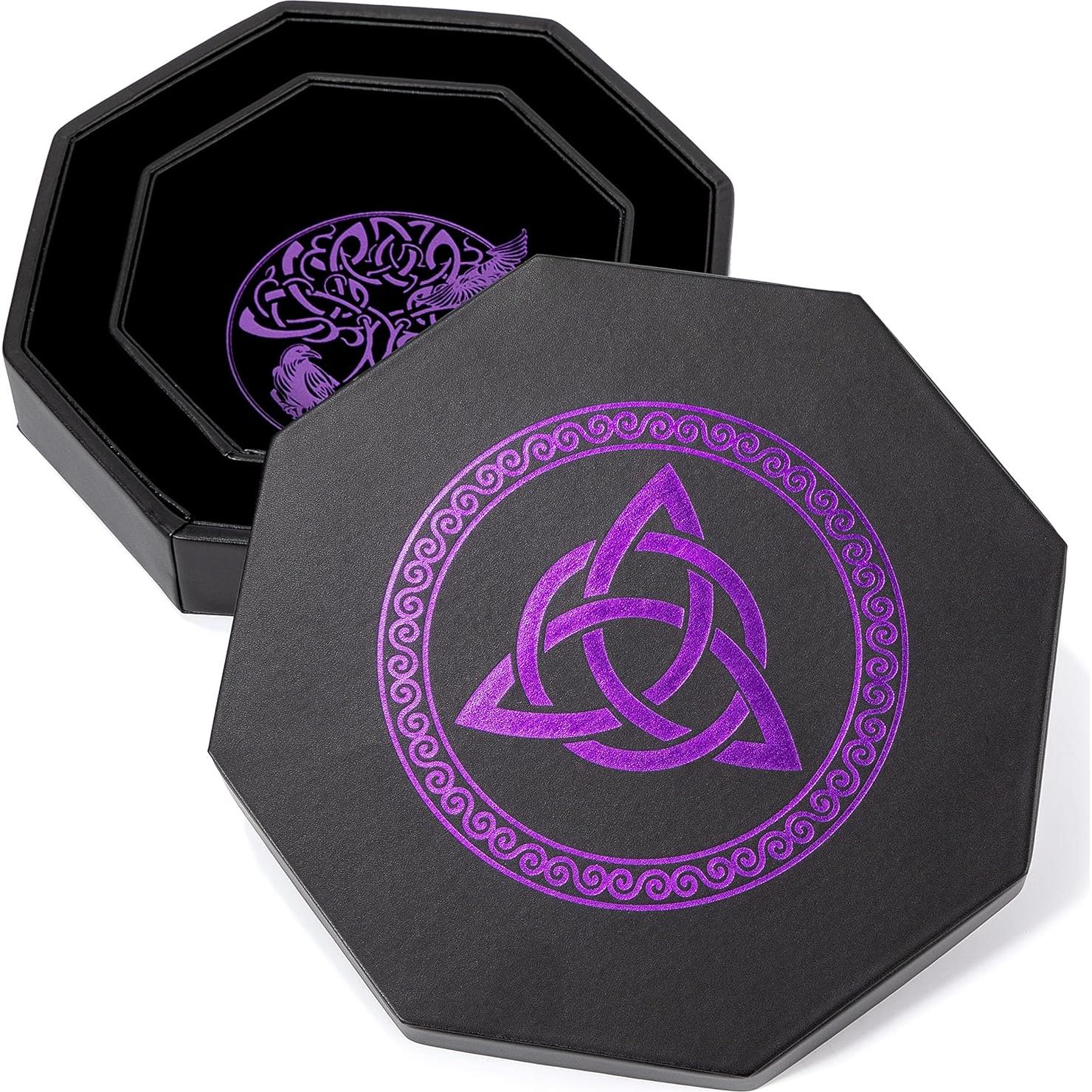 Bandeja de Dados Soar Forge 20 cm Octagonal Púrpura