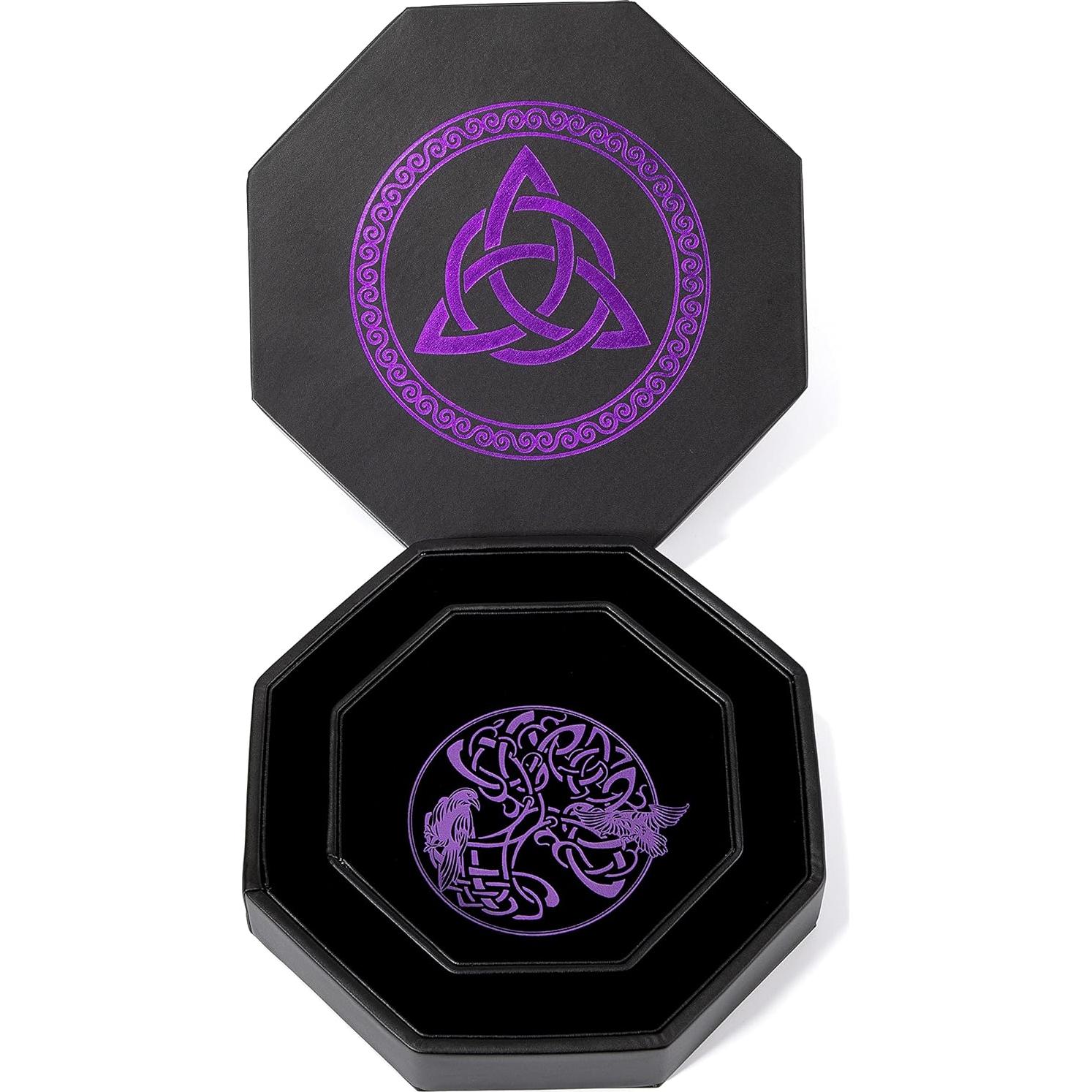 Bandeja de Dados Soar Forge 20 cm Octagonal Púrpura