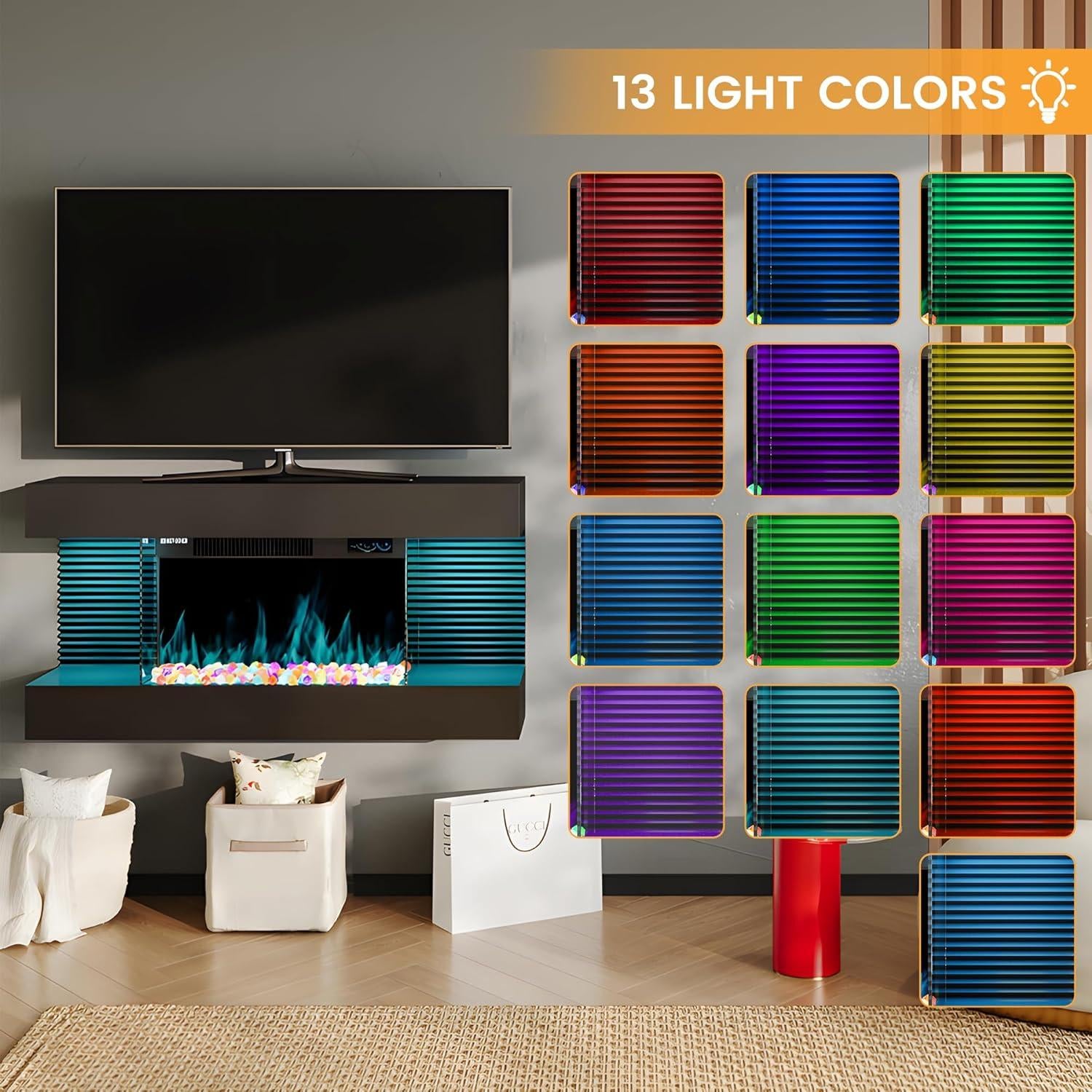 Chimenea Eléctrica COCO DESIGN 82.55 cm con Control Remoto