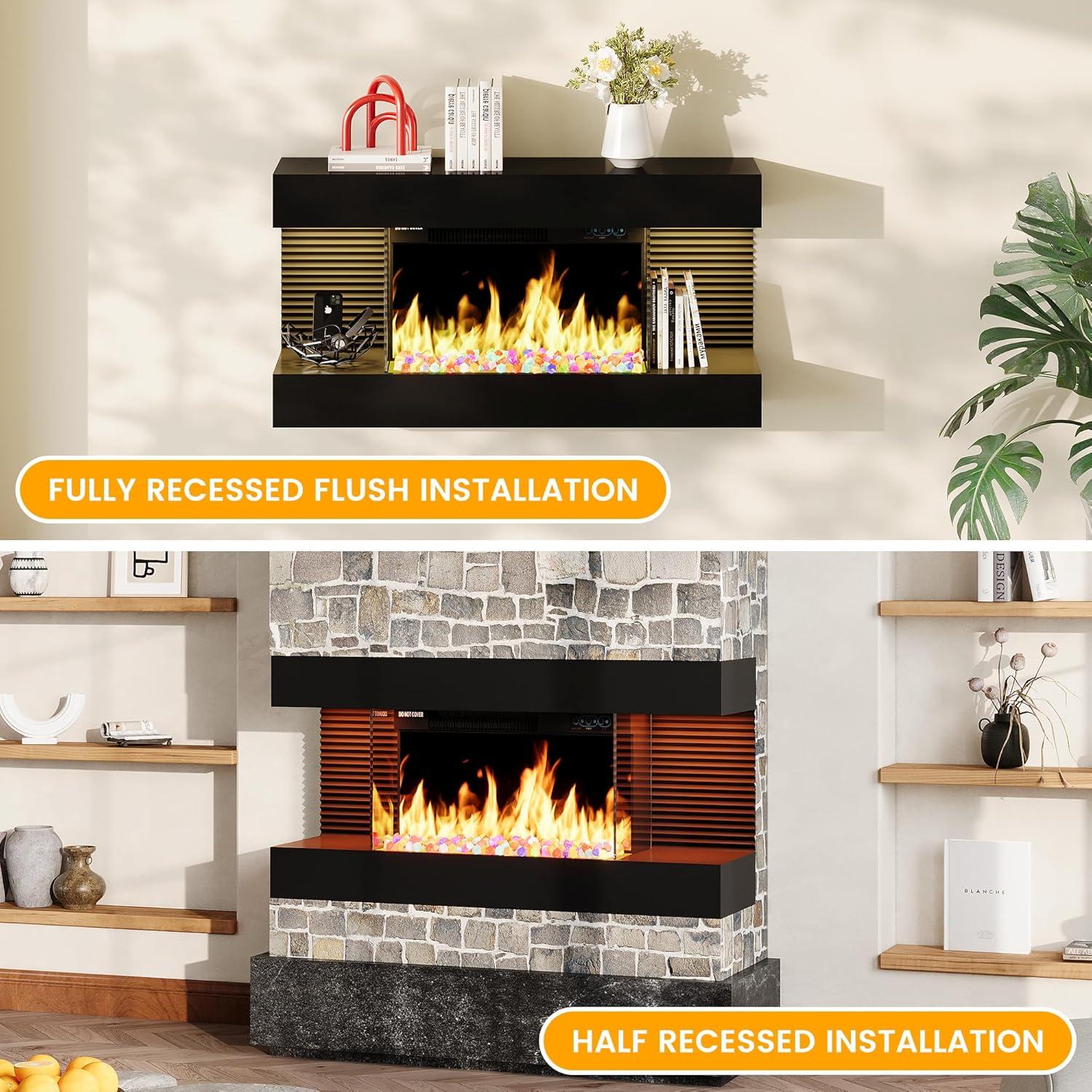 Chimenea Eléctrica COCO DESIGN 82.55 cm con Control Remoto